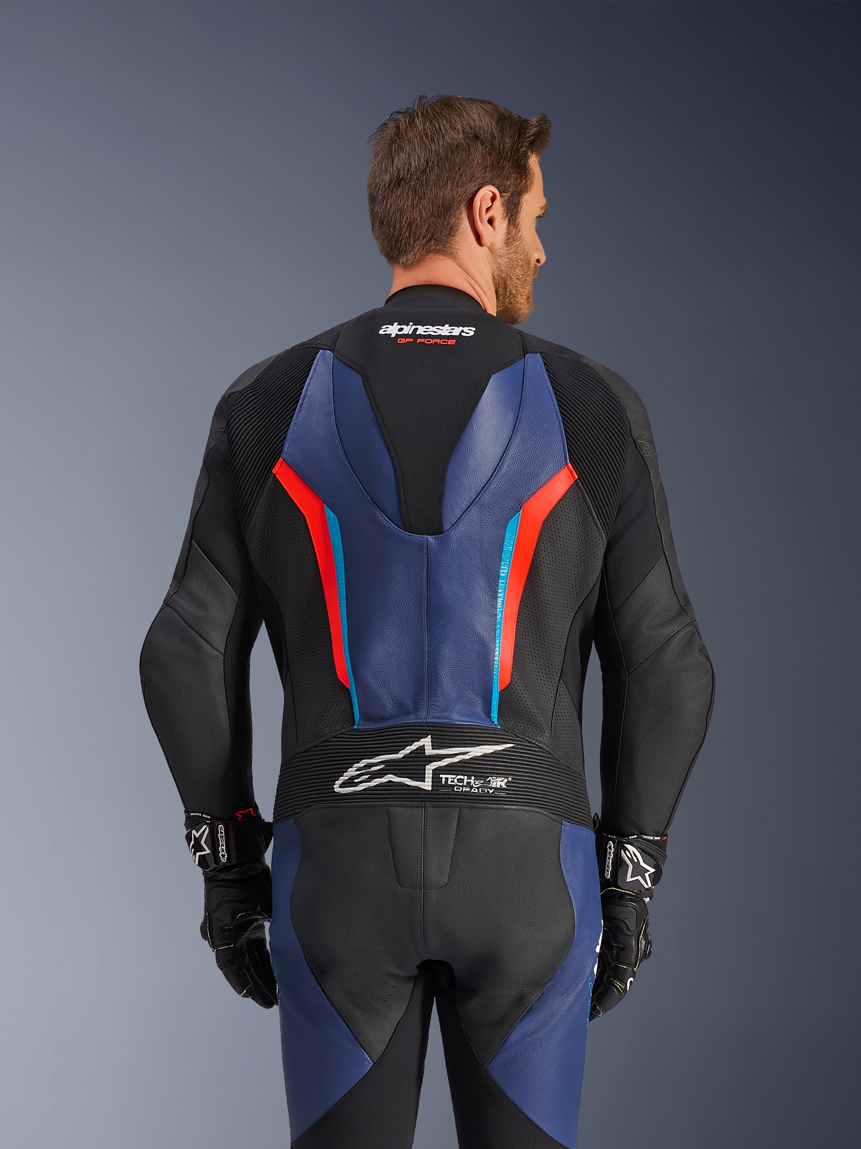 ALPINESTARS GP-FORCE 2pc レーシングスーツ　eu50 GP Force V2 Leather - Blue Motorcycle Suit | Alpinestars®