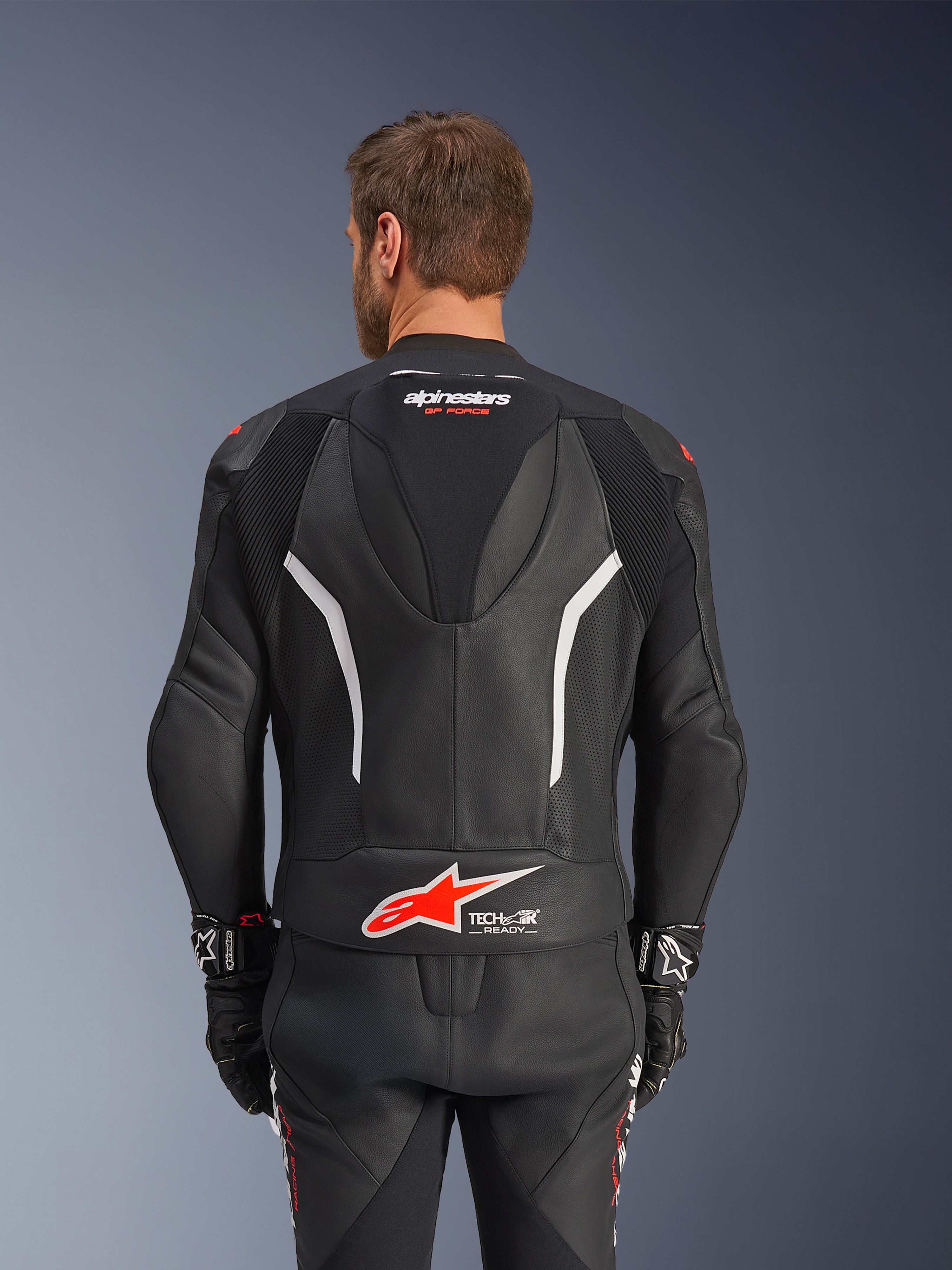GP Force V2 2Piece - Red Motorcycle Suit | Alpinestars®
