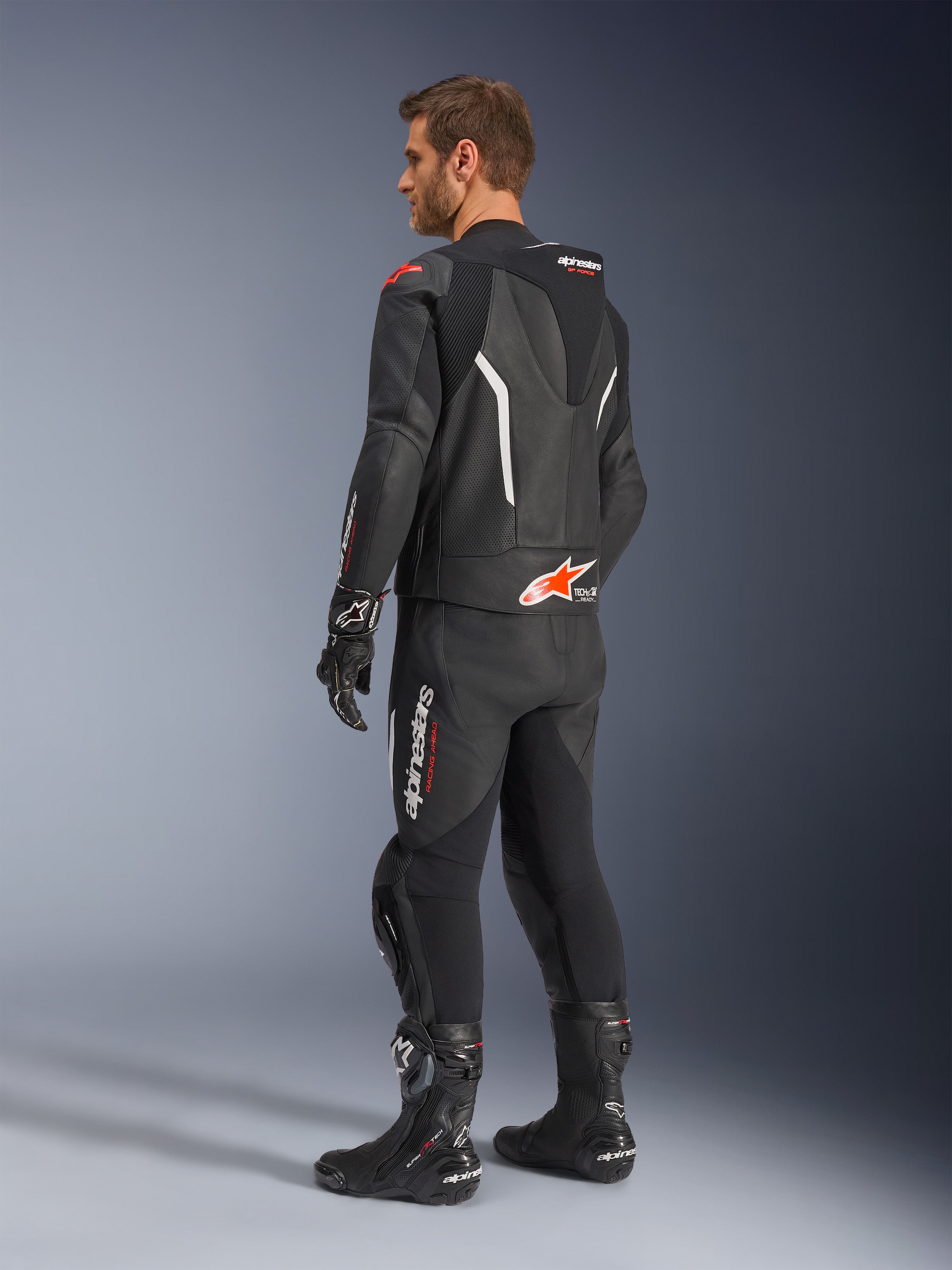 GP Force V2 2Piece - Red Motorcycle Suit | Alpinestars®