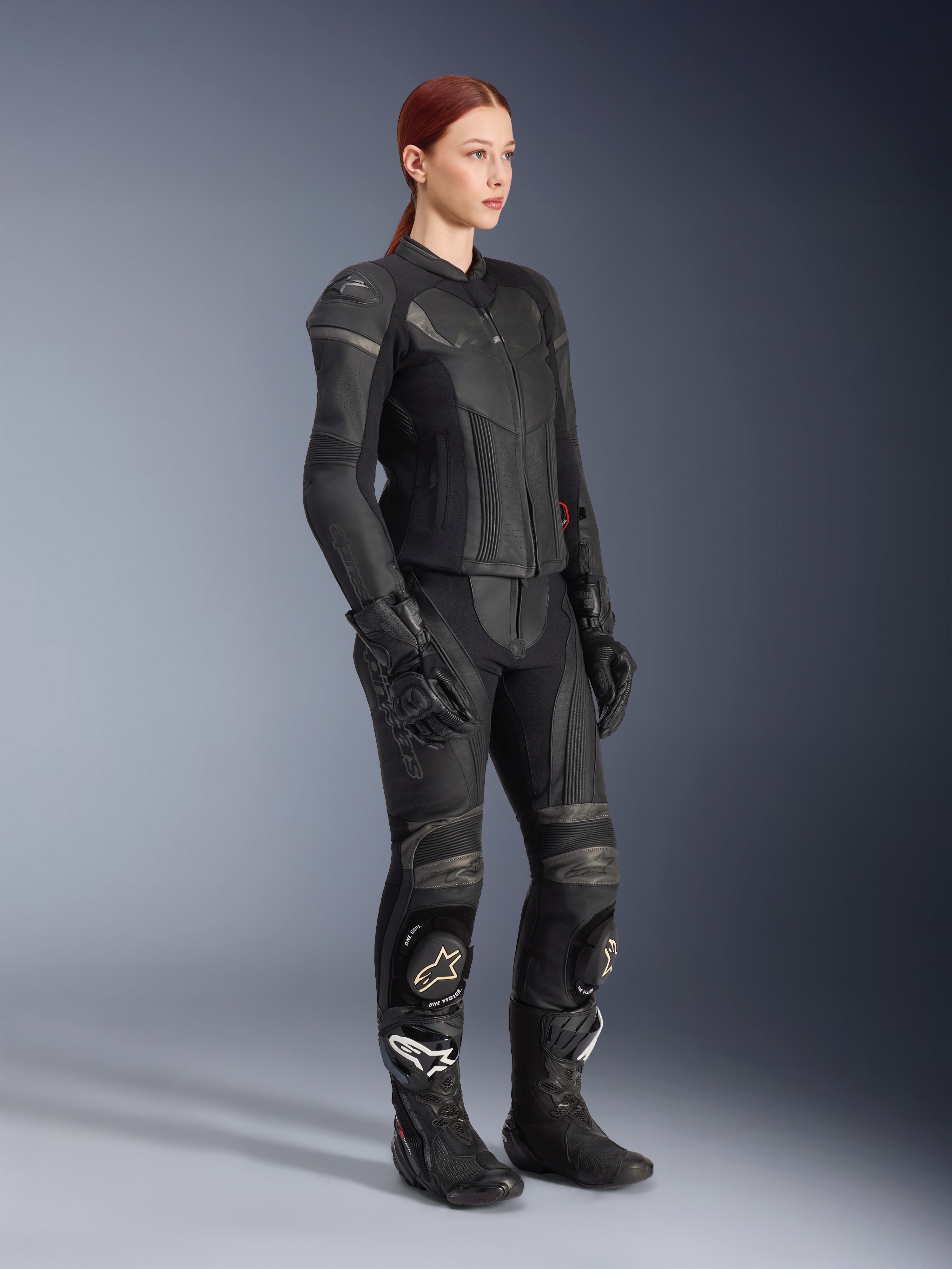 Stella GP Plus 2-Piece - Black Motorcycle Suit | Alpinestars®