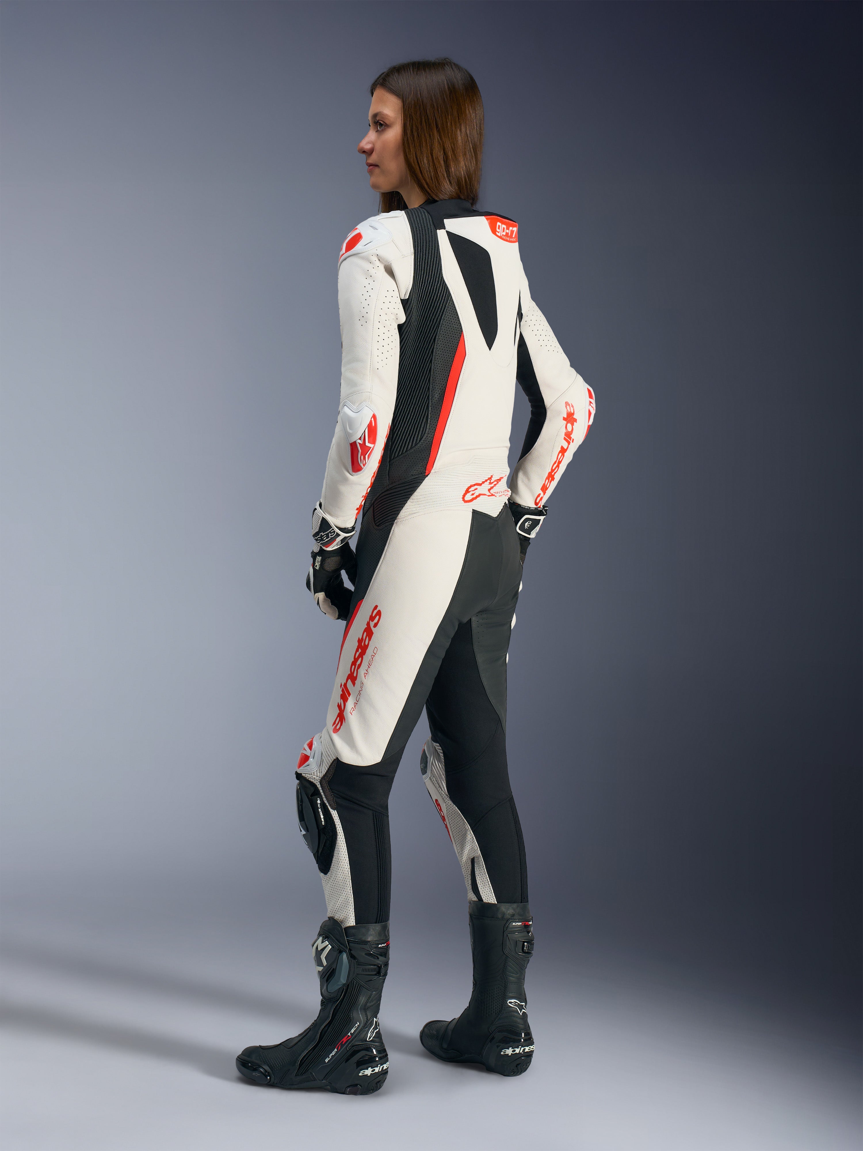 Women Stella GP-R7 1PC - Red Motorcycle Suit | Alpinestars®