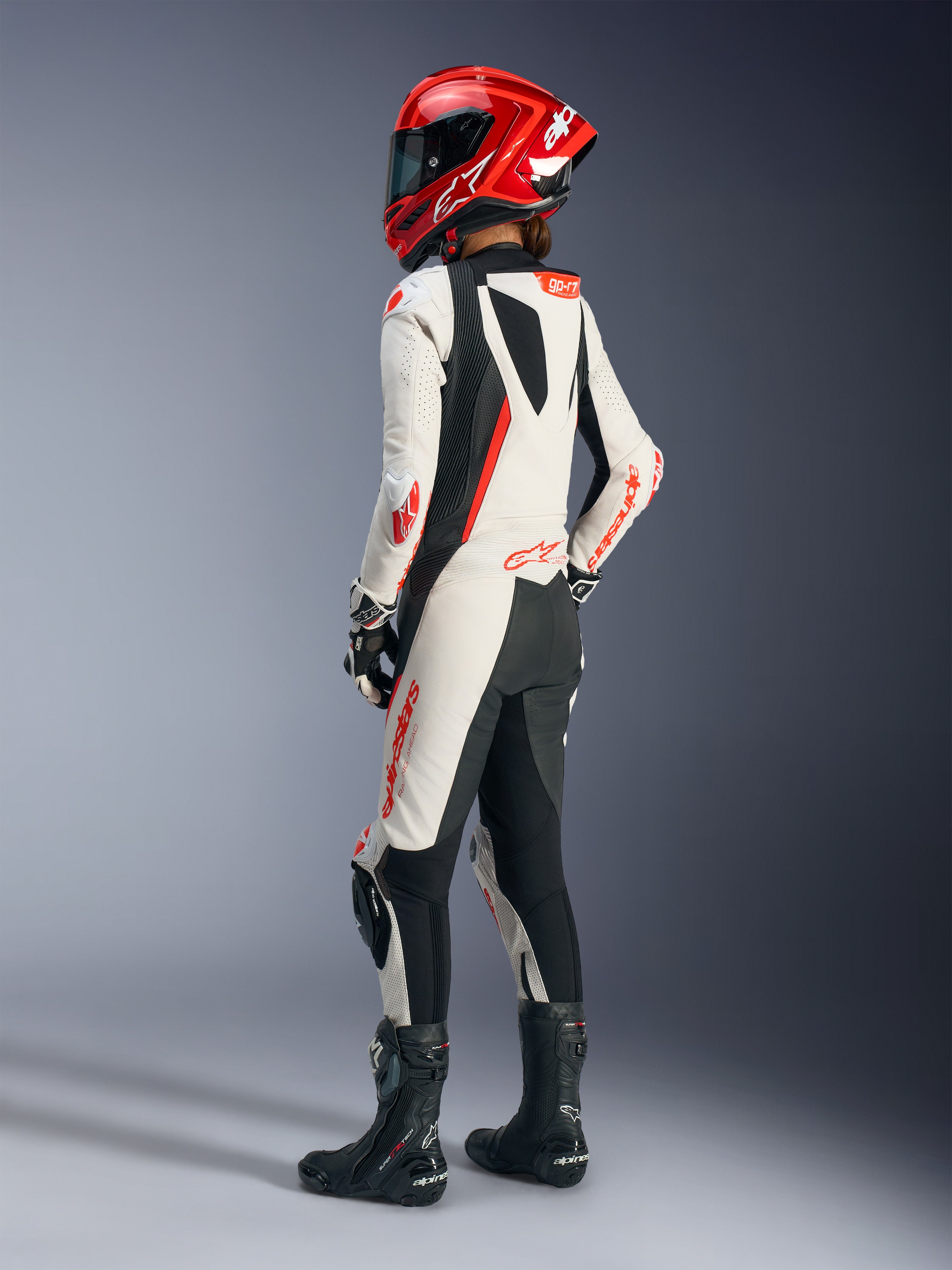 Women Stella GP-R7 1PC - Red Motorcycle Suit | Alpinestars®