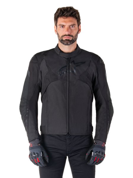 alpinestars JAWS LEATHER JACKET 黒 EU 48 T-Jaws V4 Waterproof Jacket - BLACK RACING/SPORT Jackets