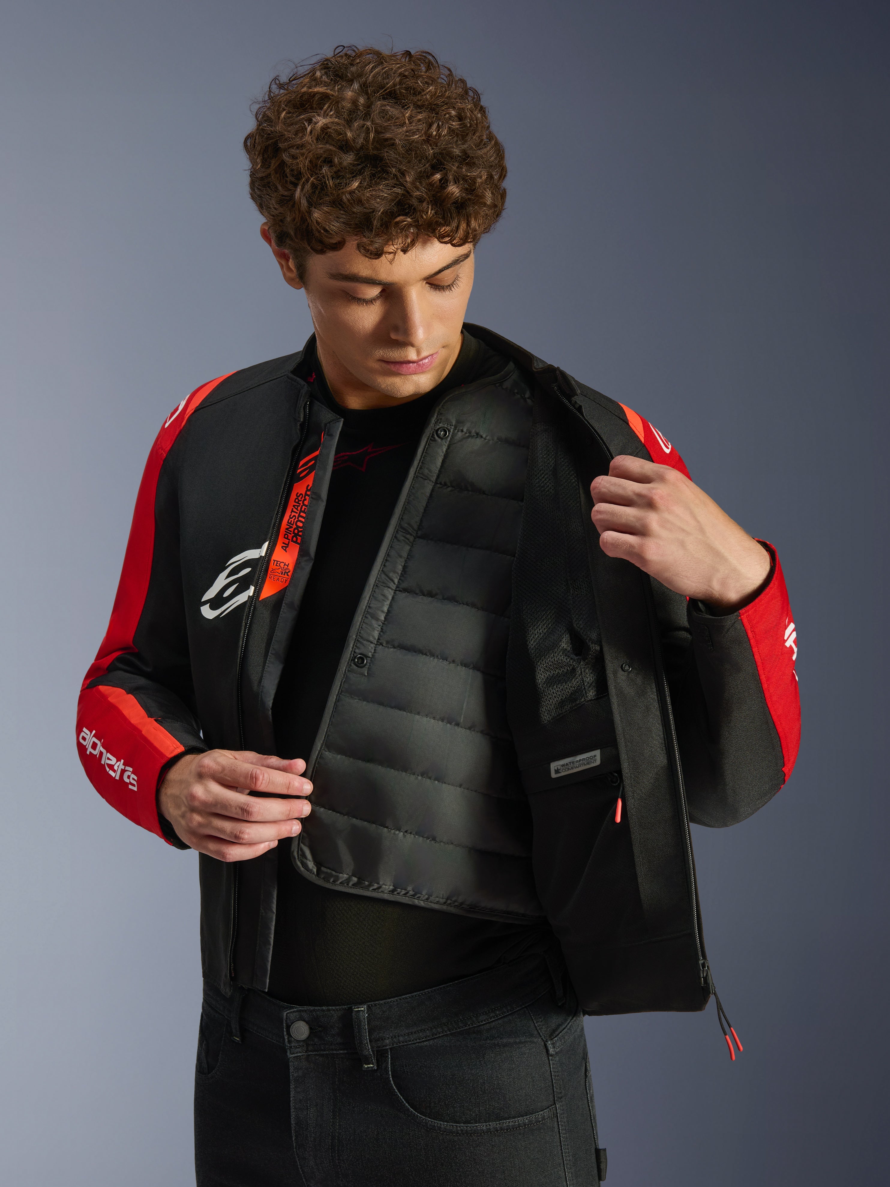 T-SPS V2 Waterproof - Black Motorcycle Jacket | Alpinestars®