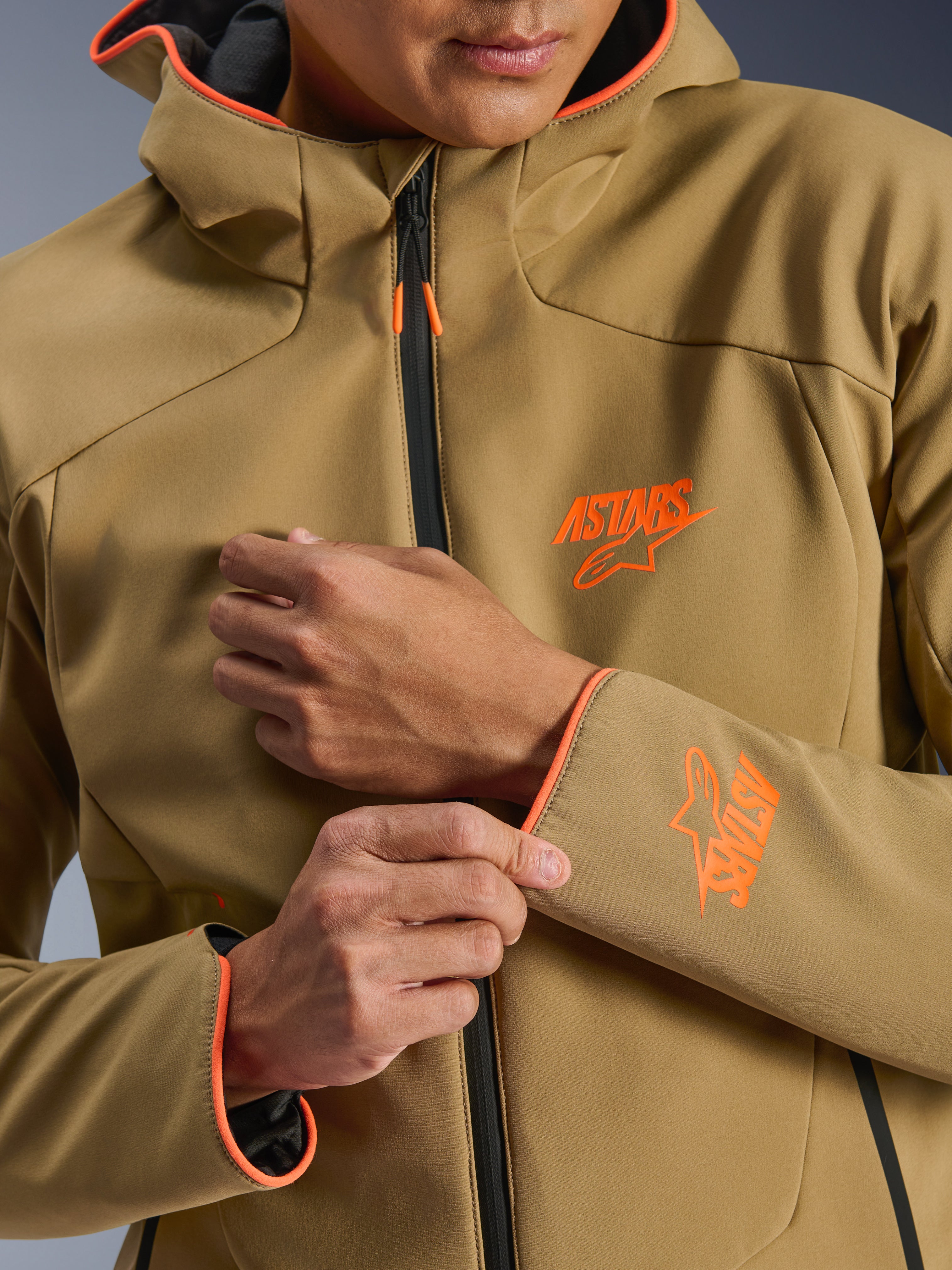 Aeroshell Waterproof - Orange Motorcycle Jacket | Alpinestars®