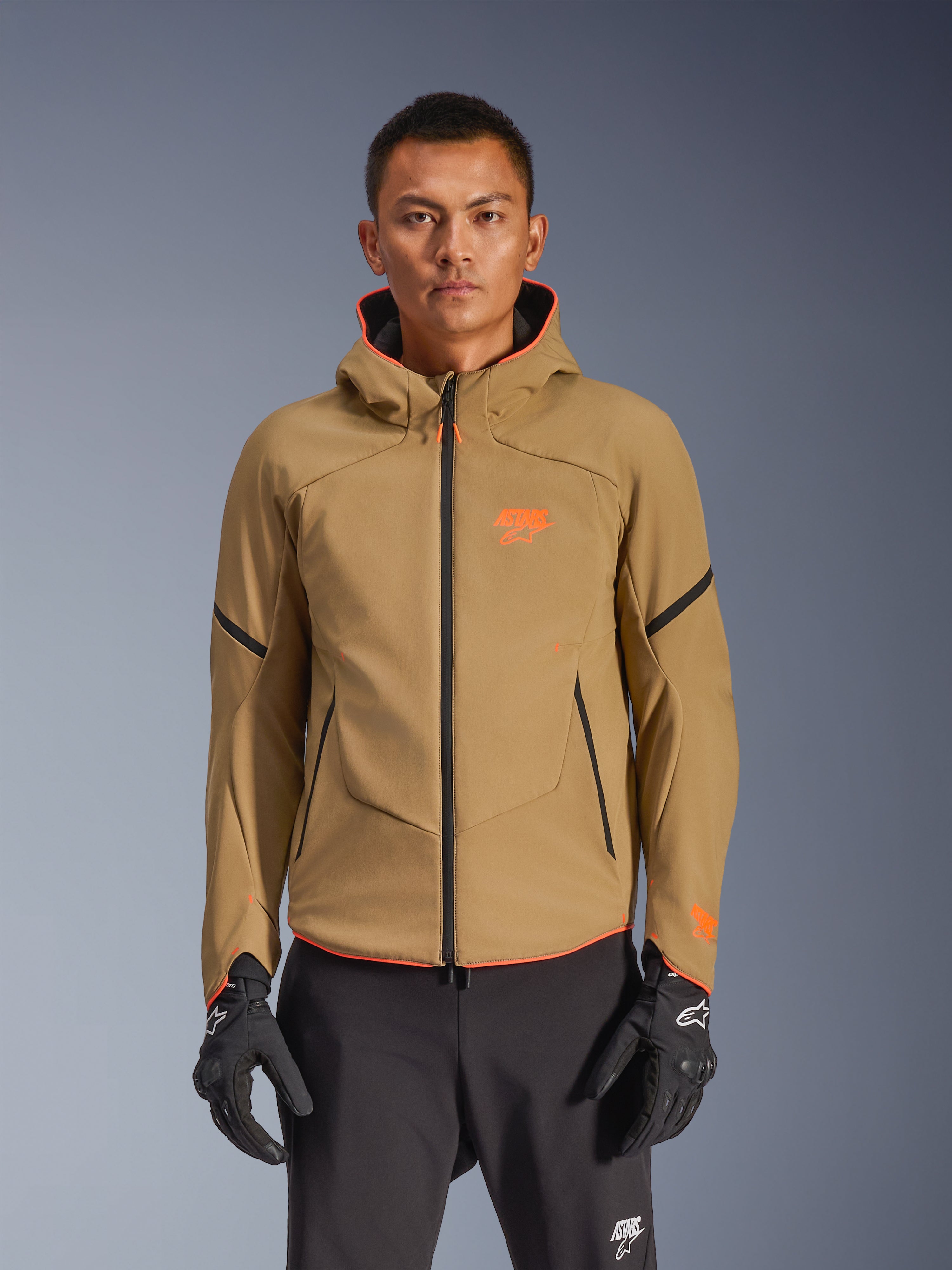 Aeroshell Waterproof - Orange Motorcycle Jacket | Alpinestars®