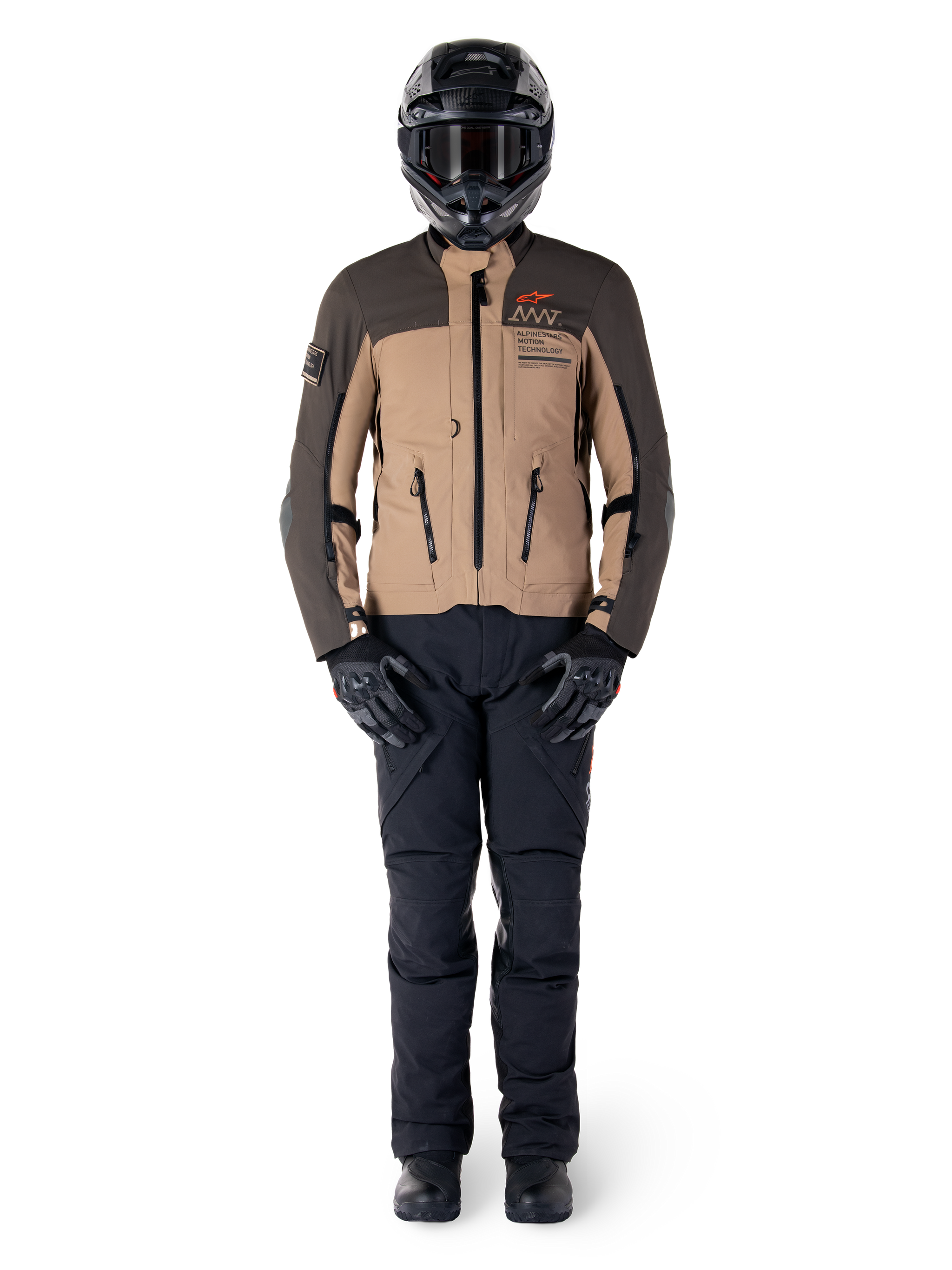 AMT-8 Stretch Drystar® XF - Brown Motorcycle Jacket | Alpinestars® AMT-8 Stretch Drystar® XF - Brown Motorcycle Jacket | Alpinestars®