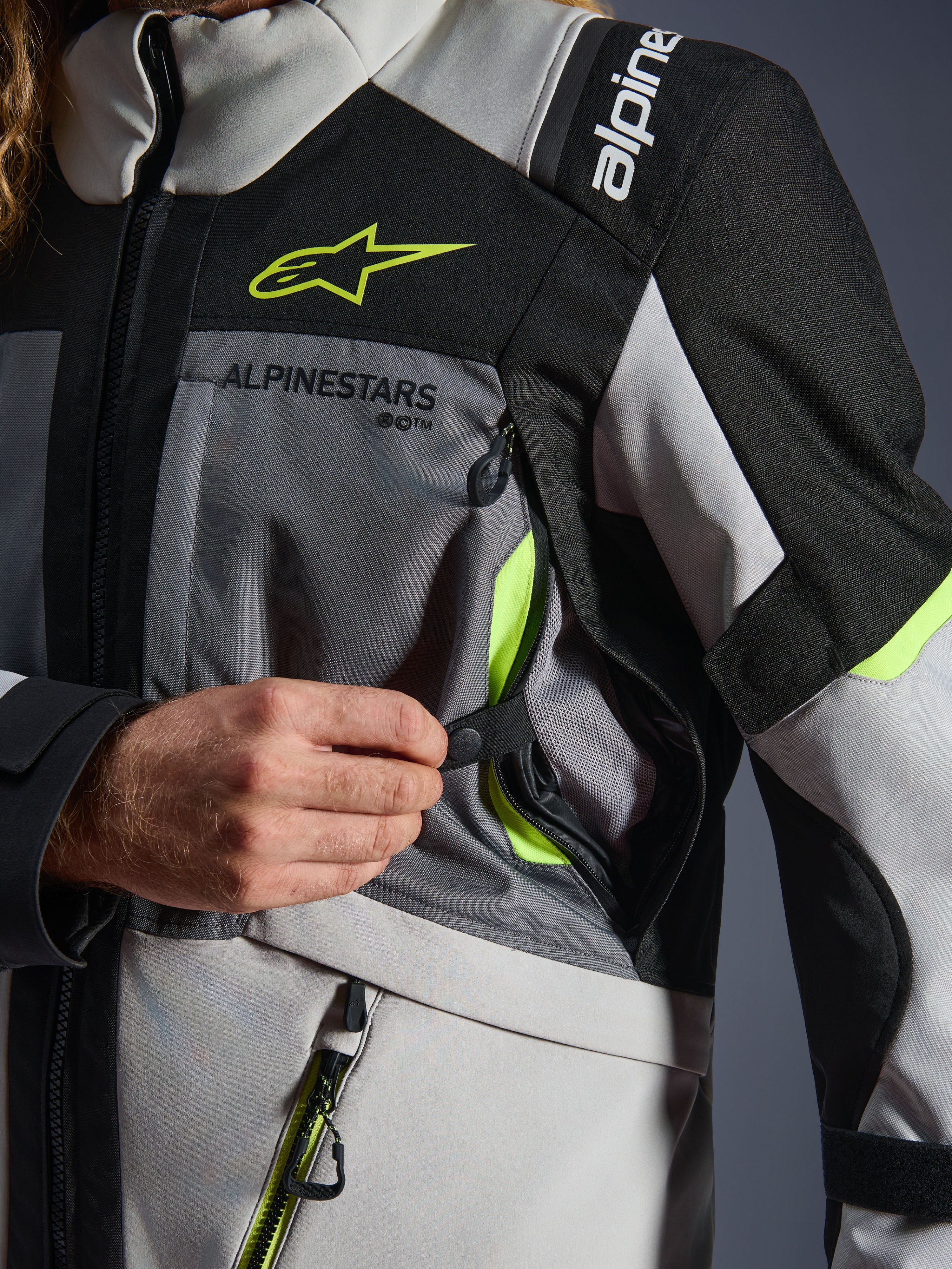 Andes V4 Drystar® - Gray Motorcycle Jacket | Alpinestars®