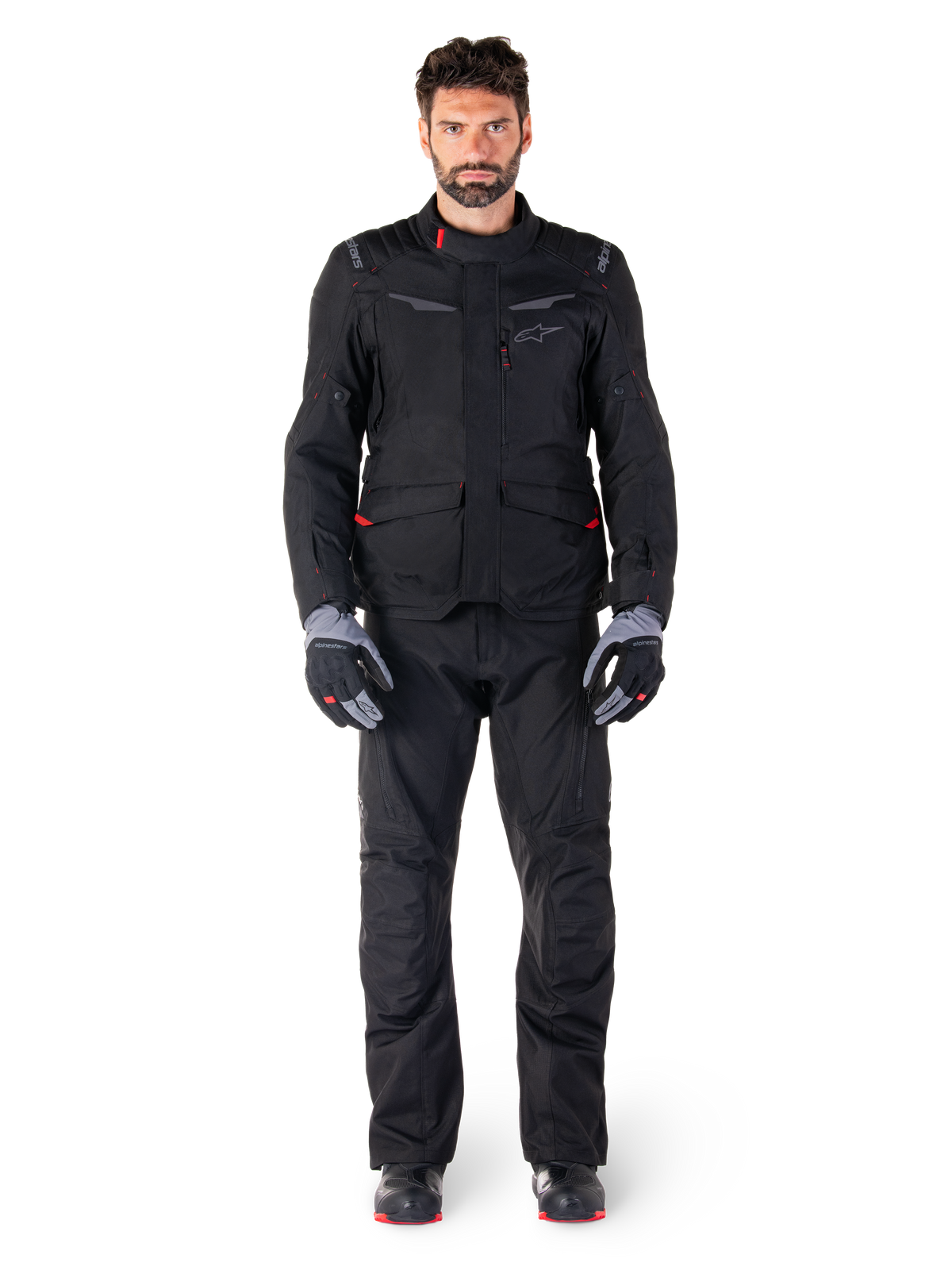 ST-1 Waterproof - Black Motorcycle Jacket | Alpinestars®