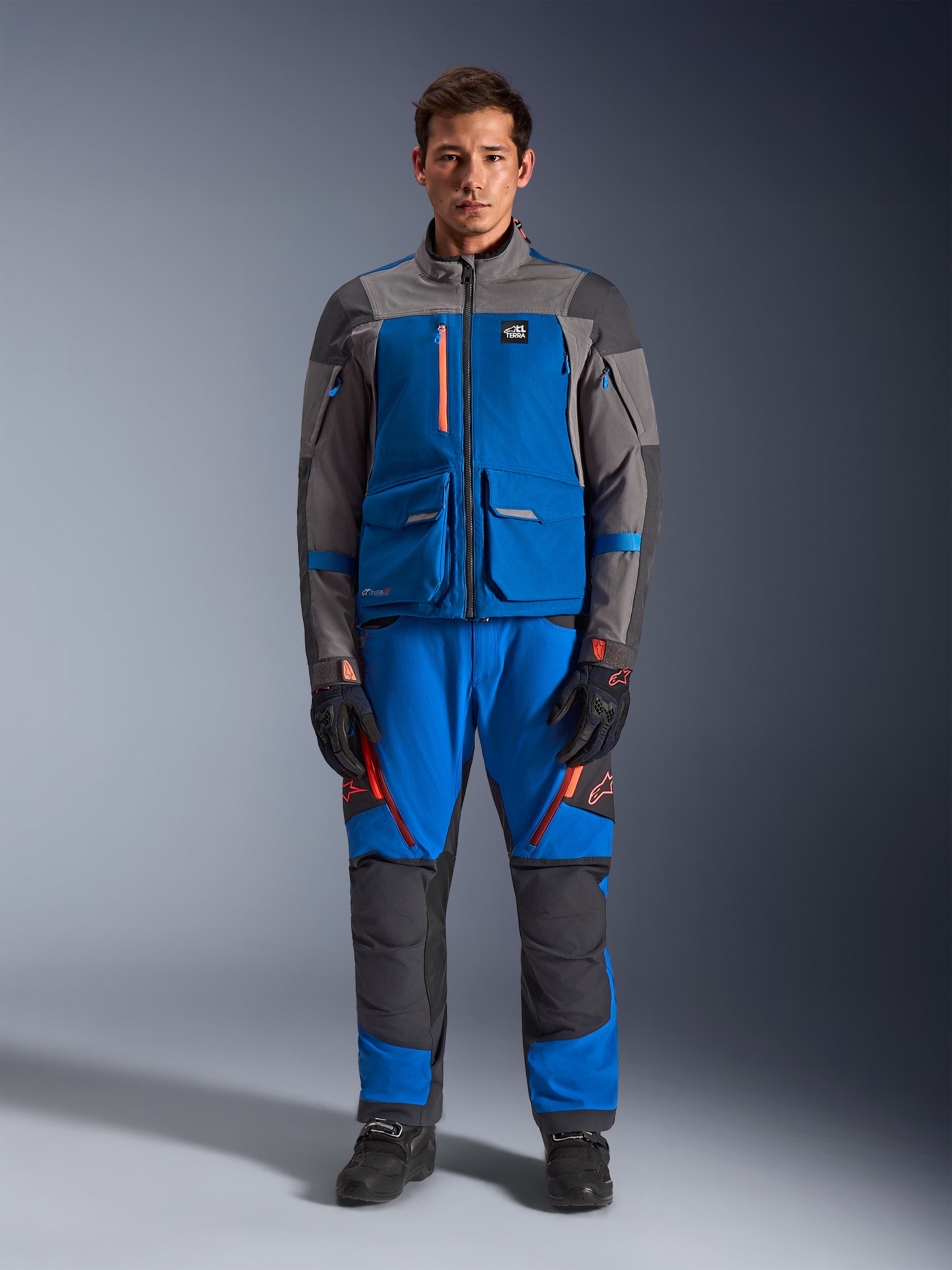 新品未使用 Dry Touch Rough Jacket Maxdura Drystar®XF - Blue Motorcycle Jacket | Alpinestars®
