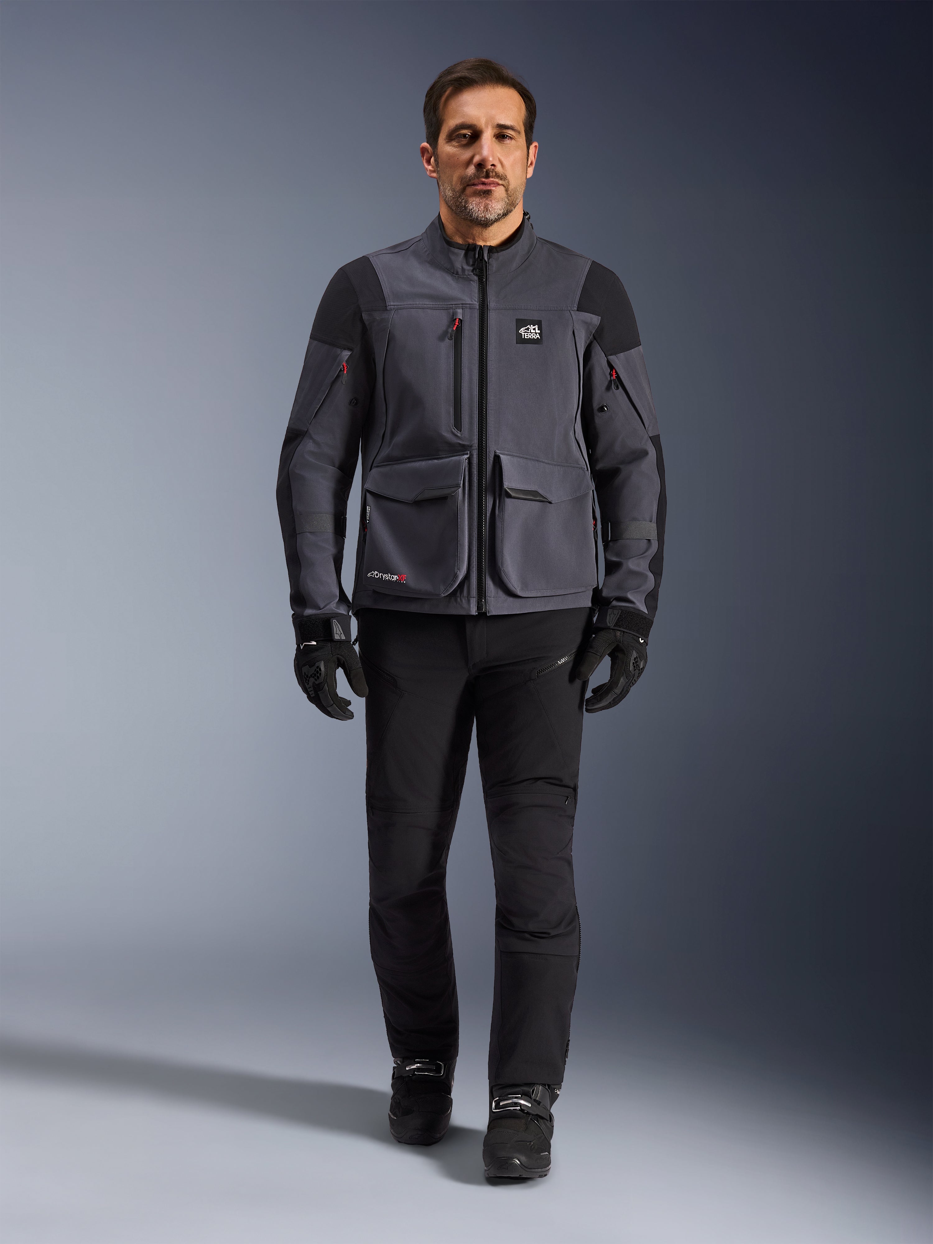  バイクジャケット ダークグレー Maxdura Drystar®XF Laminated Armored Shell - Gray Motorcycle