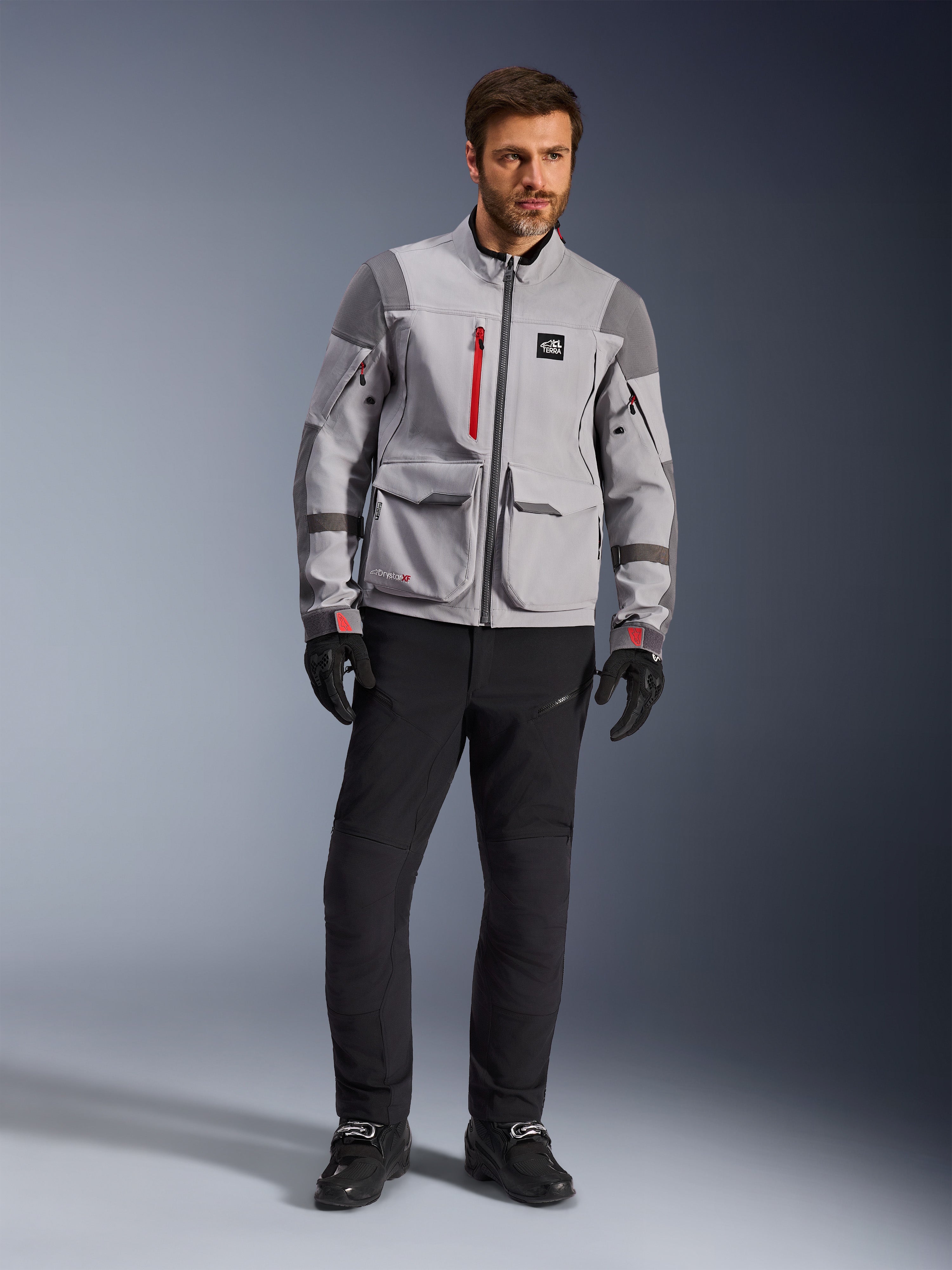 Maxdura Drystar®XF - Gray Motorcycle Jacket | Alpinestars®