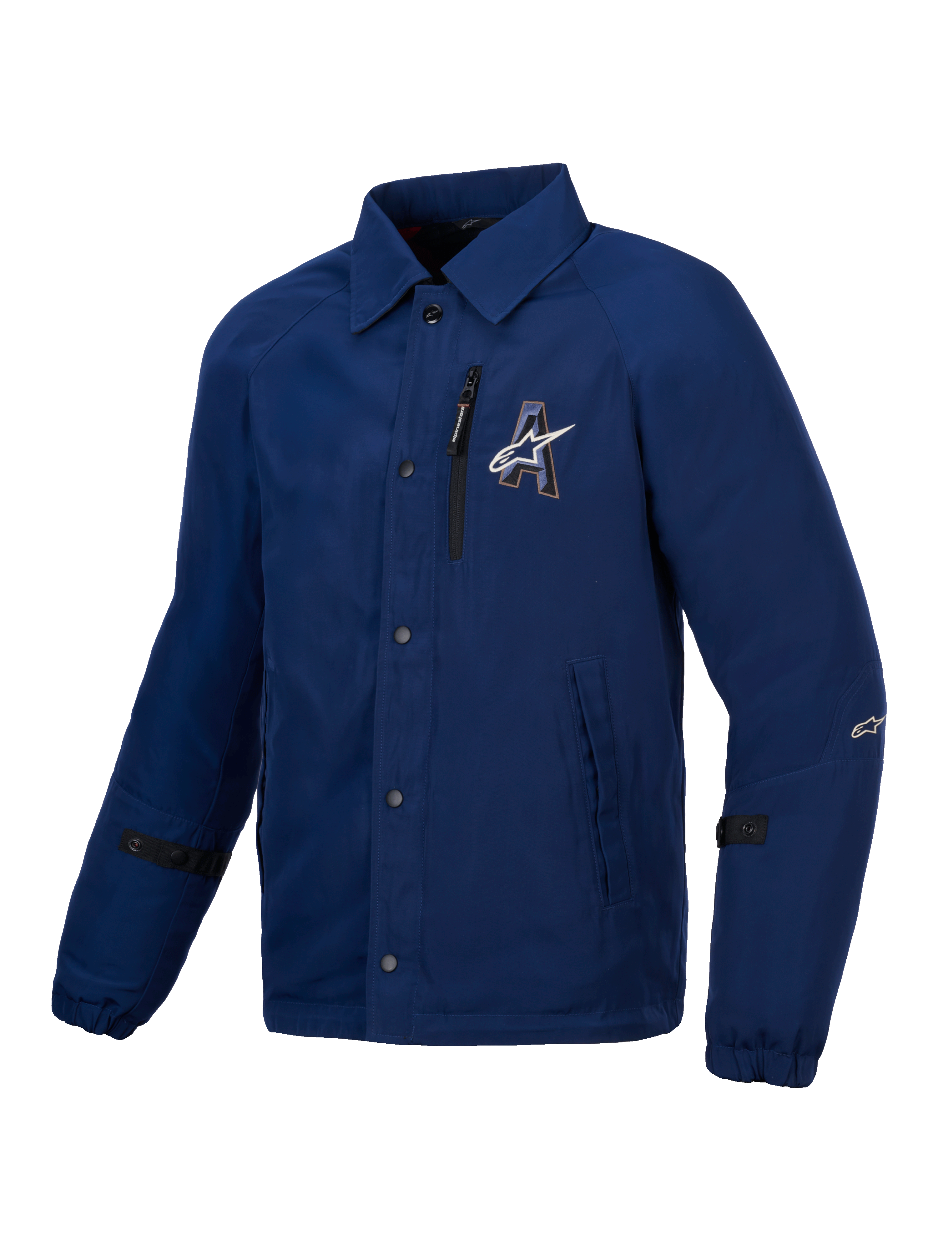 ロージーモンスター　リバティオーバージャケット　ネイビー Revved Water Resistant - Black Motorcycle Jacket | Alpinestars®