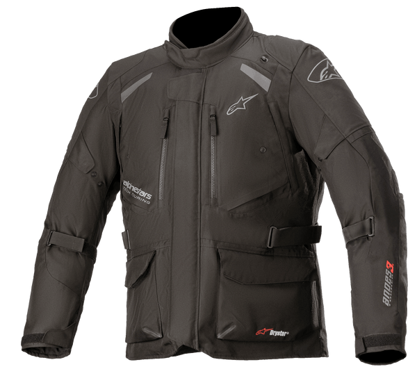 Andes V3 Drystar Jacket BLACK ADVENTURE Textile Jackets Alpinestars