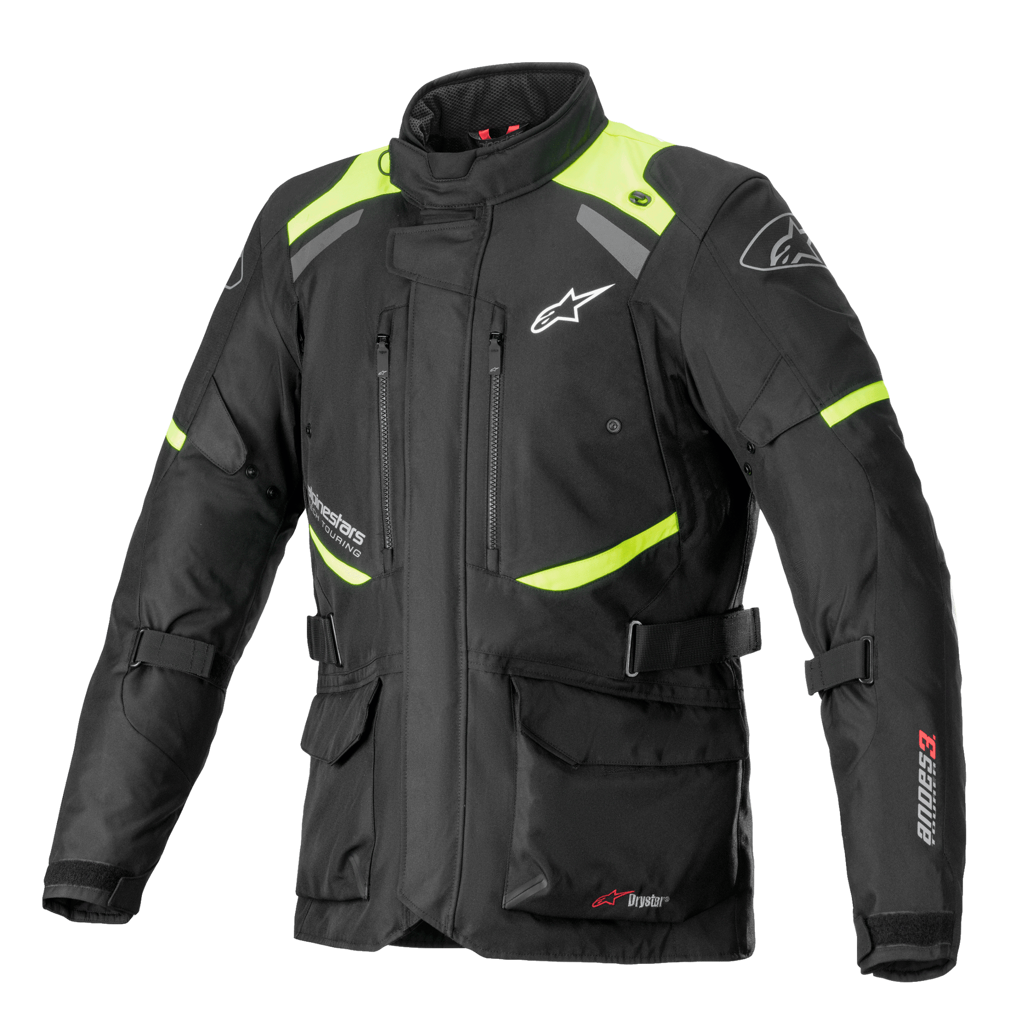 Andes V3 Drystar® - Black Yellow Motorcycle Jacket | Alpinestars® Andes V3 Drystar® - Black Yellow Motorcycle Jacket | Alpinestars®