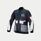 Alpinestars Andes Air Drystar Jacket, Adventure Touring Motorcycle Jacket for Men, Deep Blue, Black, and Ice Gray, CE Certified with Tech-Air compatibility and airflow ventilation