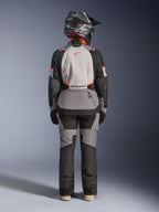 Alpinestars Stella Andes V4 Drystar® Jacket, Women's Adventure Touring, Gray and Black, waterproof textile, back view.