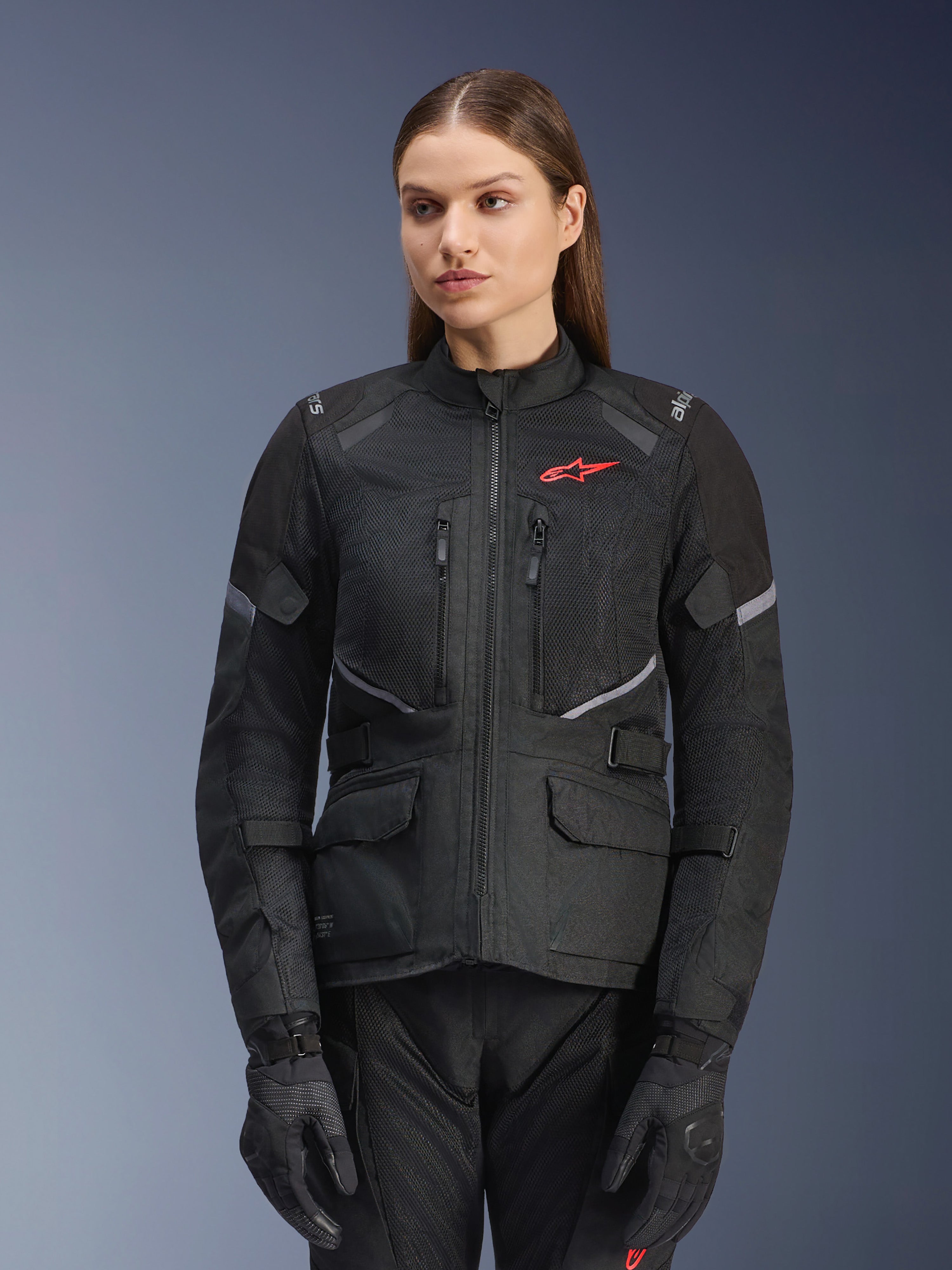 Stella Andes Air Drystar® - Black Motorcycle Jacket | Alpinestars®