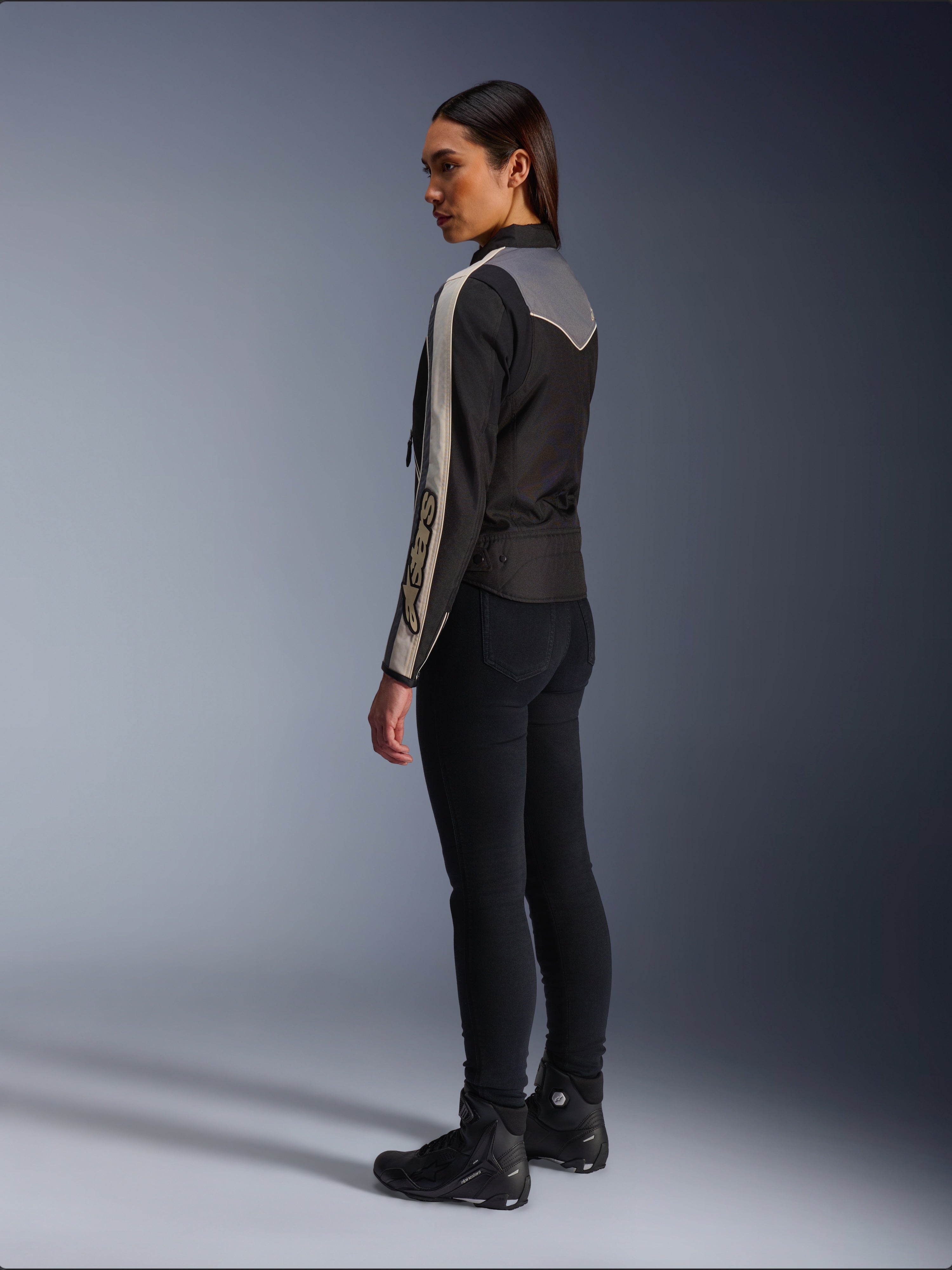 Stella T-Dyno Water Resistant - Black Motorcycle Jacket | Alpinestars®