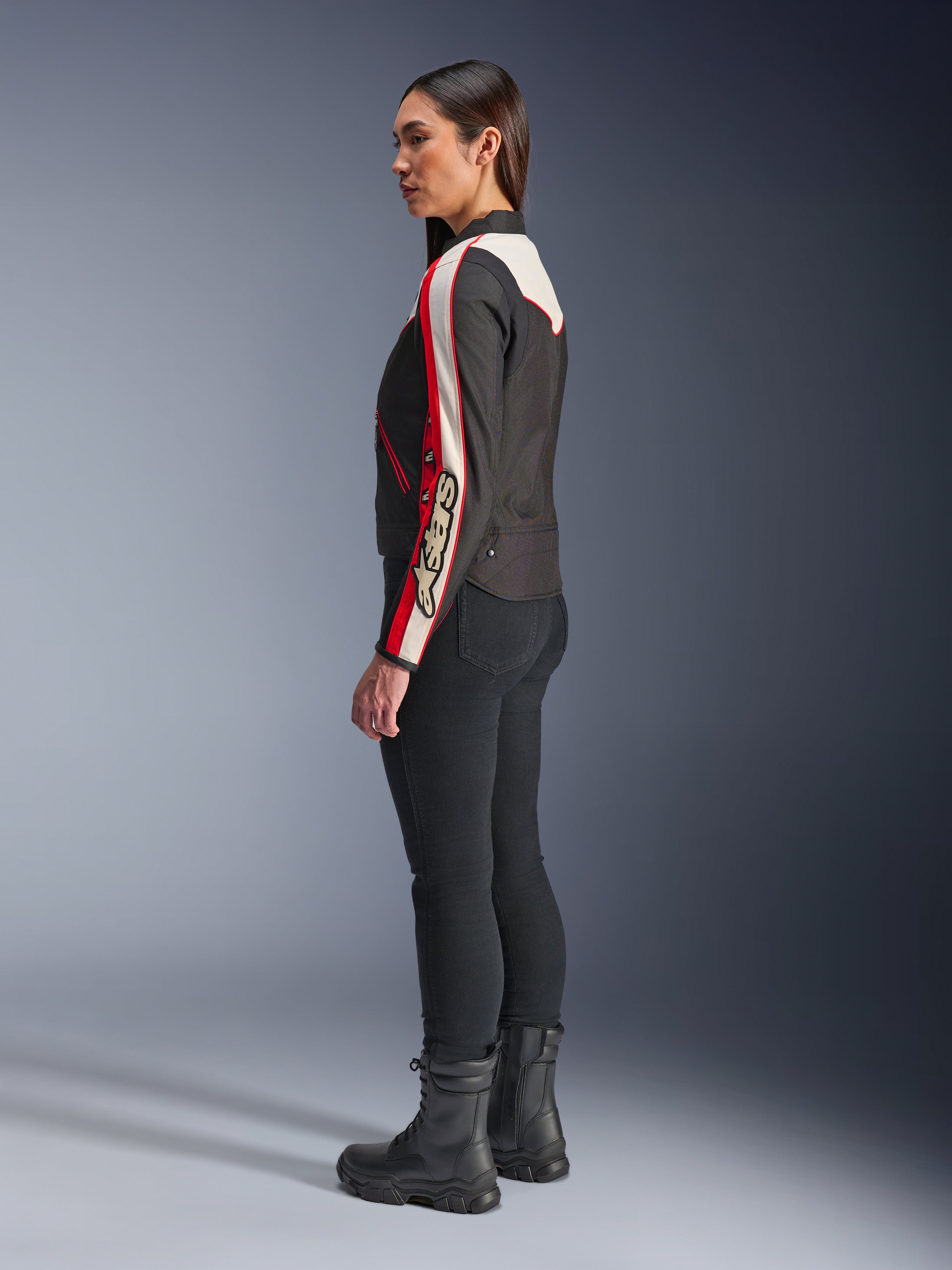 Stella T-Dyno Water Resistant - Black Motorcycle Jacket | Alpinestars®