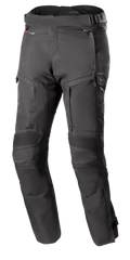 Alpinestars Bogota Pro Drystar 4 Seasons Pants, Black Motorcycle Touring Pants, Regular Fit, Reinforced Knee Areas with Ribbed Protection, Adjustable Waist Straps with Buckles, Drystar Waterproof Technology, Multiple Pockets and Ventilation Zippers
