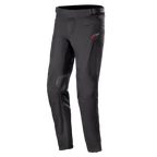 Alpinestars AMT-10 Drystar® XF Pants, Motorcycle Touring Pants, Black, featuring red logo on hip, reinforced knee panels, accordion stretch on lower legs, adjustable waist and zippered pockets, technical textile design for adventure riding