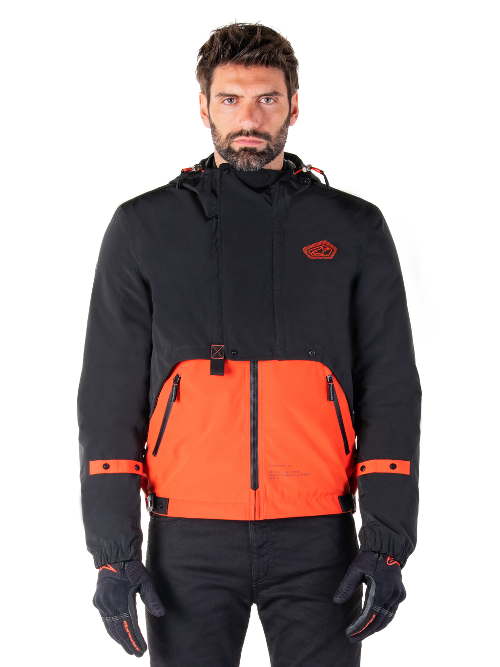 alpinestars バイクジャケット ブラック/オレンジ Alpinestars T-Stunt Air Jacket - RevZilla