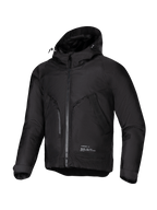 Alpinestars Morush Waterproof Parka, black urban men's motorcycle jacket, waterproof textile, Tech-Air Ready, CE Certified.