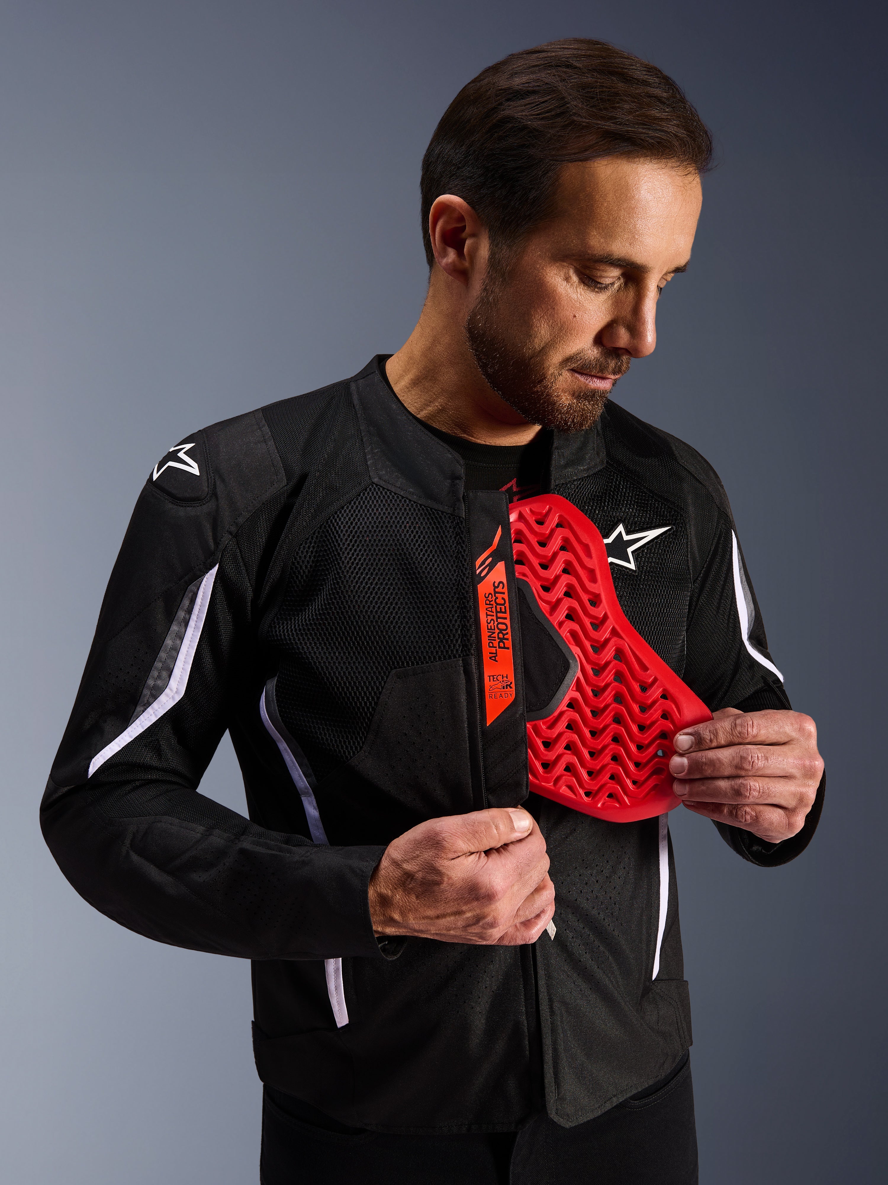AST V3 Air - Gray Motorcycle Jacket | Alpinestars®