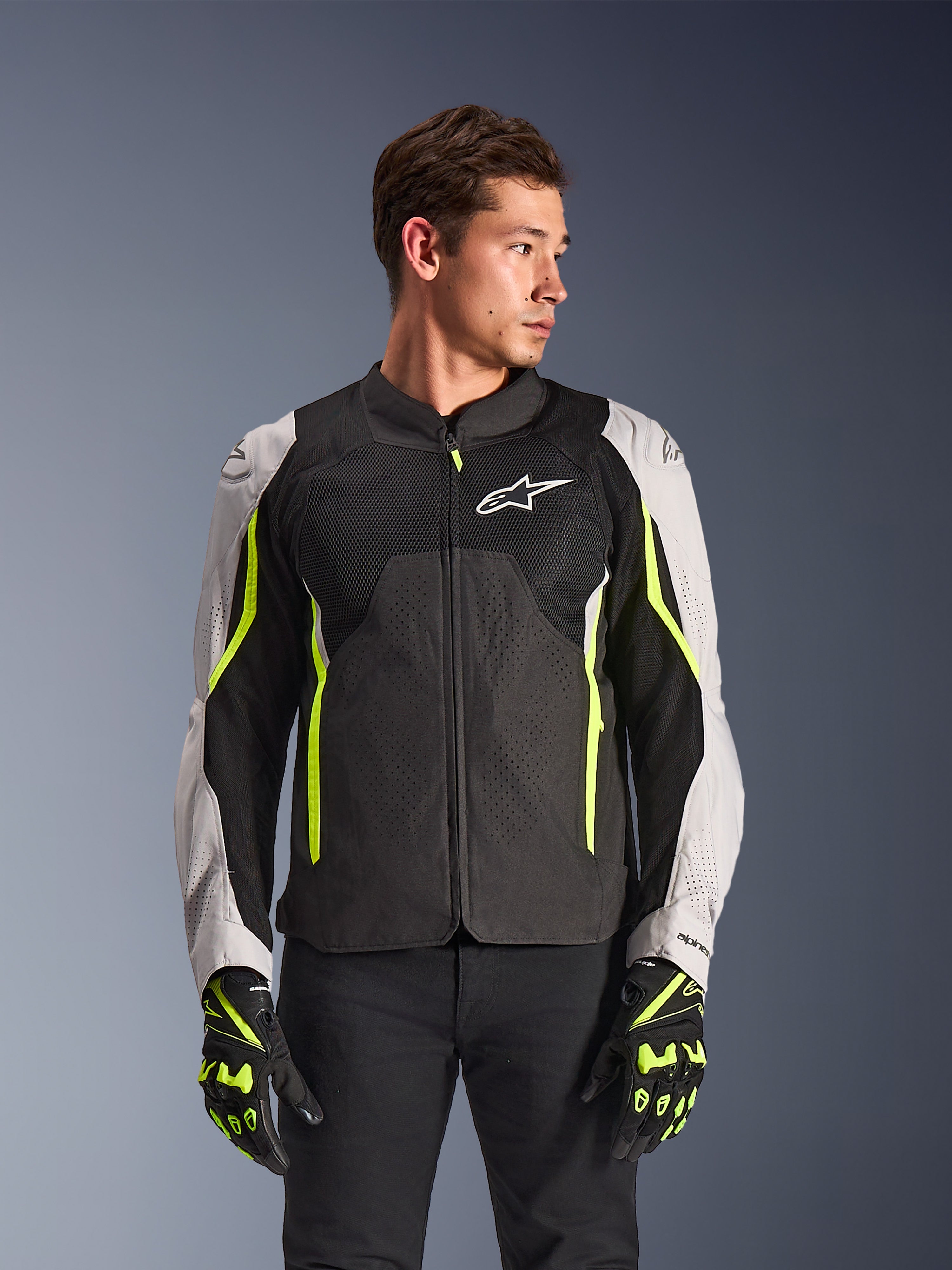 AST V3 Air - Yellow Motorcycle Jacket | Alpinestars®