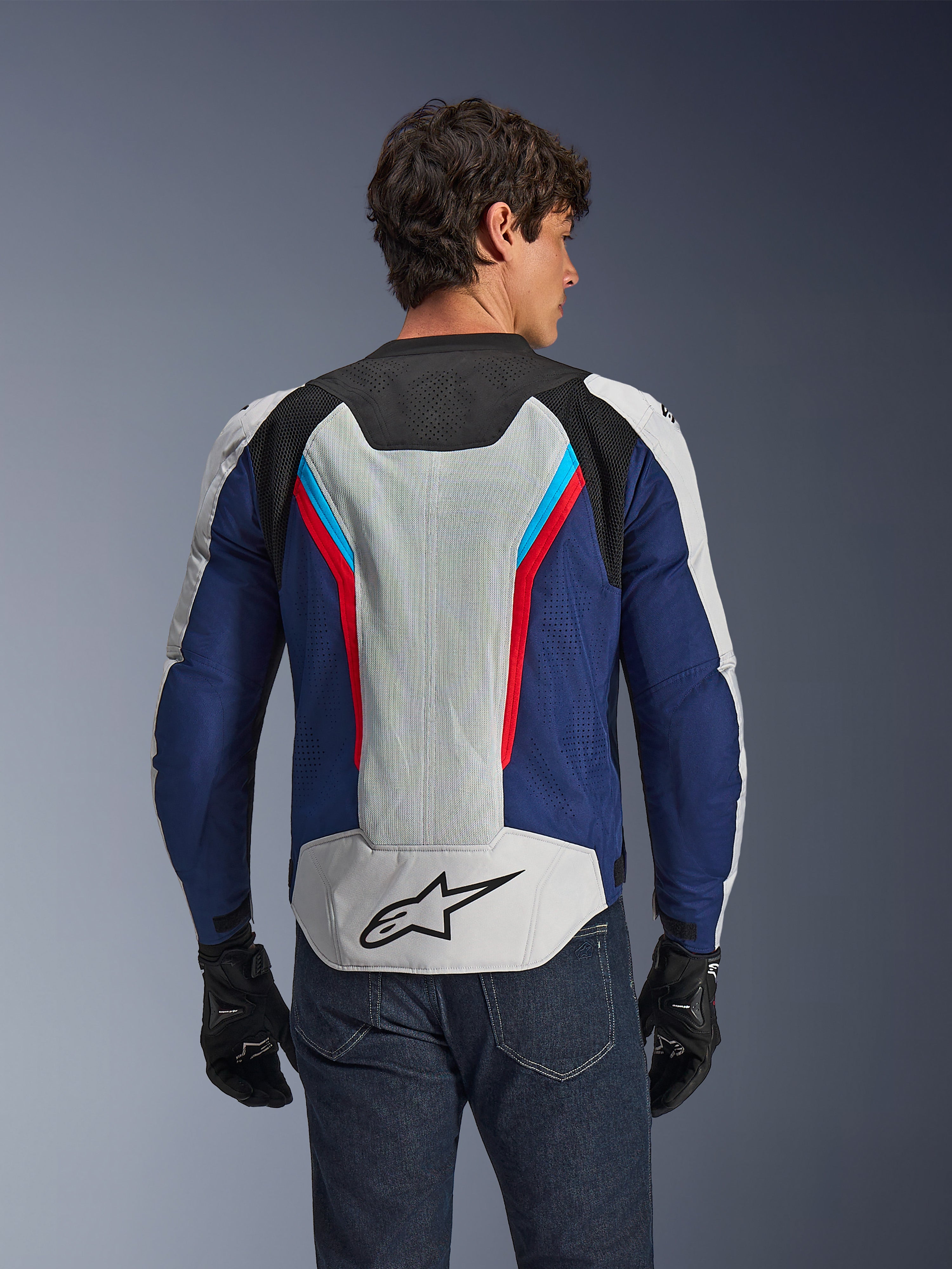 AST V3 Air - Gray Motorcycle Jacket | Alpinestars®