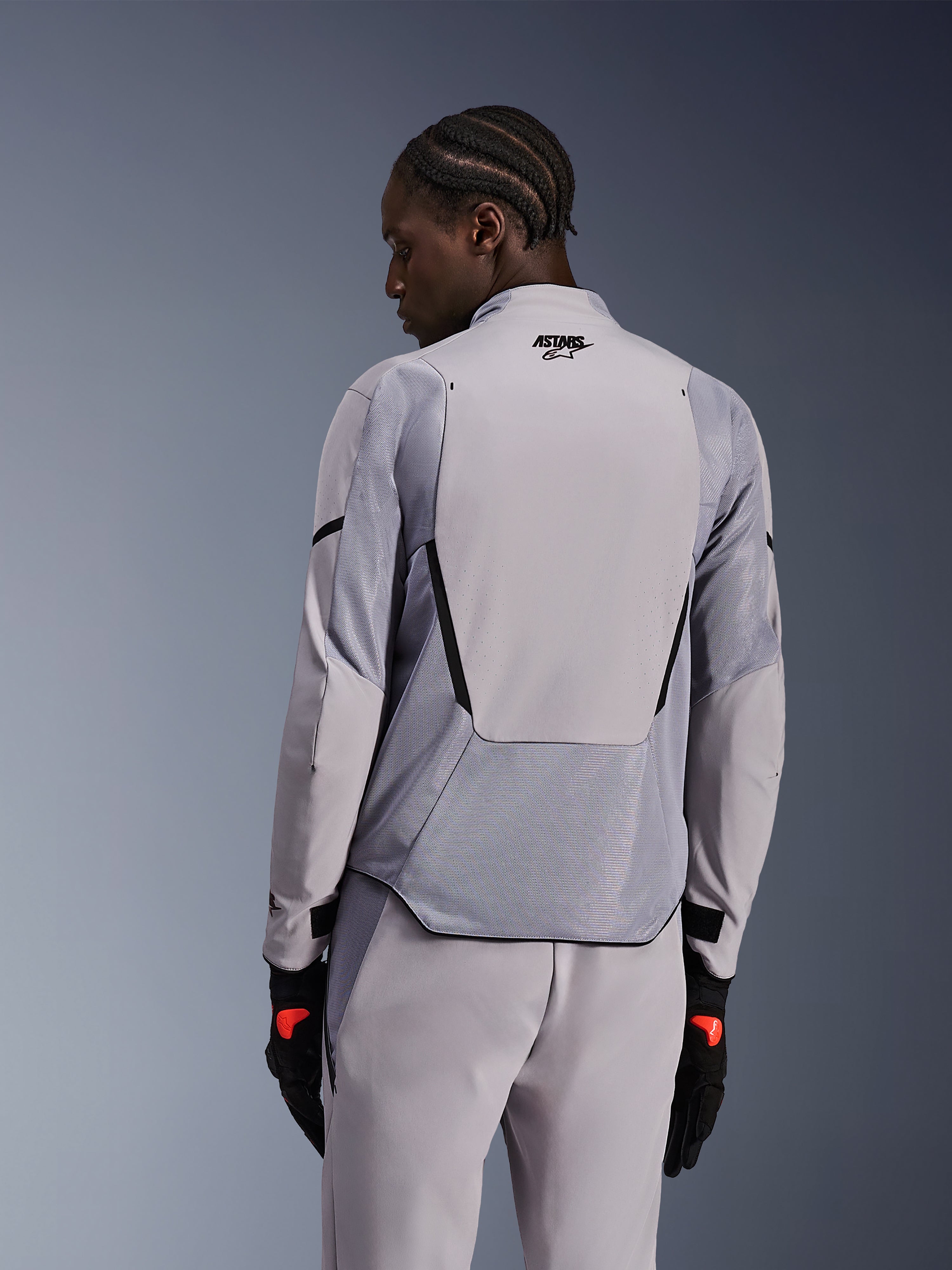 Aeroshell Airflow - Gray Motorcycle Jacket | Alpinestars®