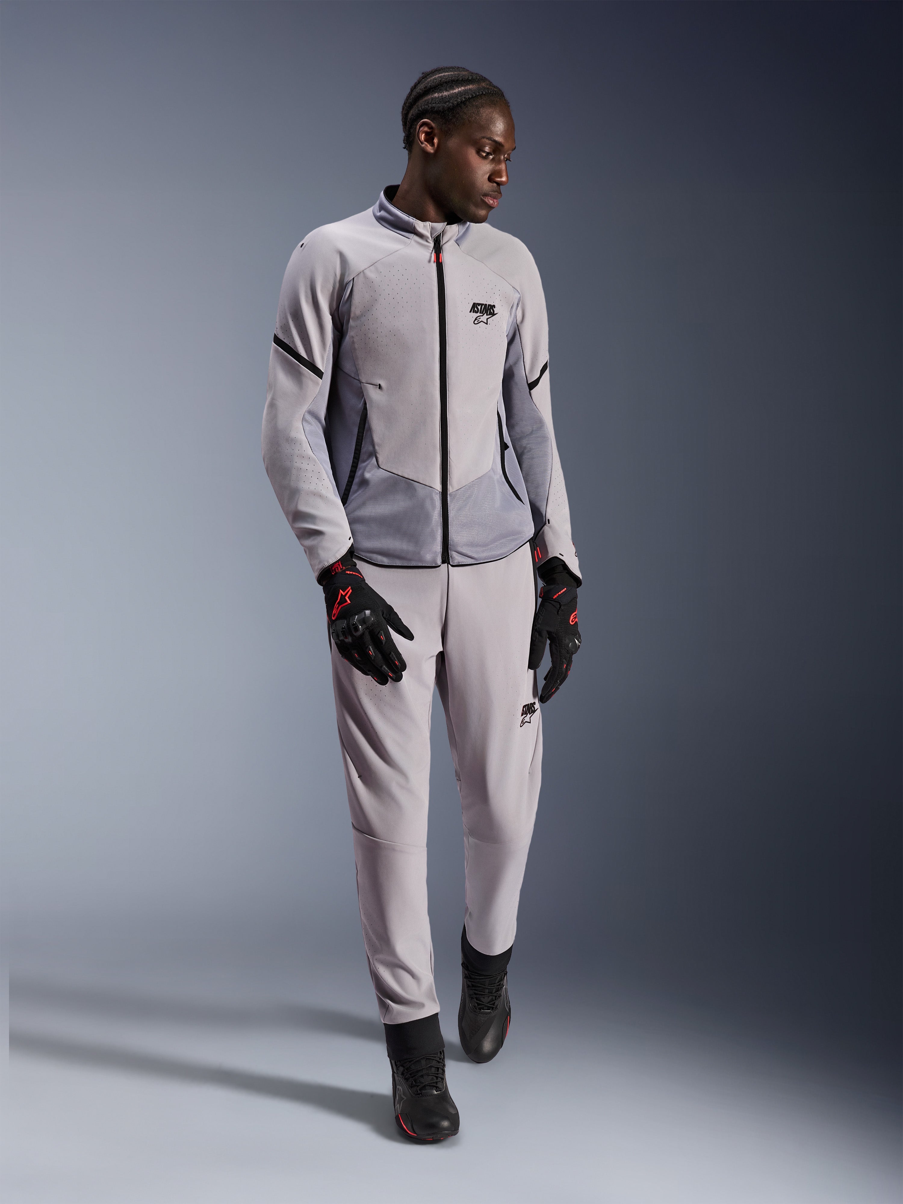 Aeroshell Airflow - Gray Motorcycle Jacket | Alpinestars®