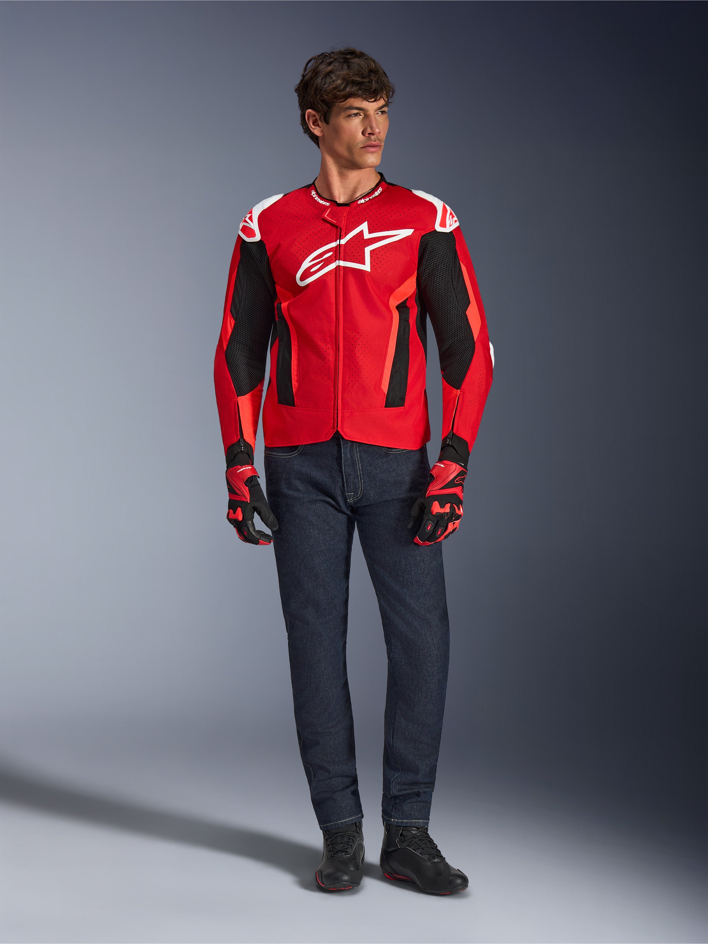 T-GP Air - Red Motorcycle Jacket | Alpinestars®