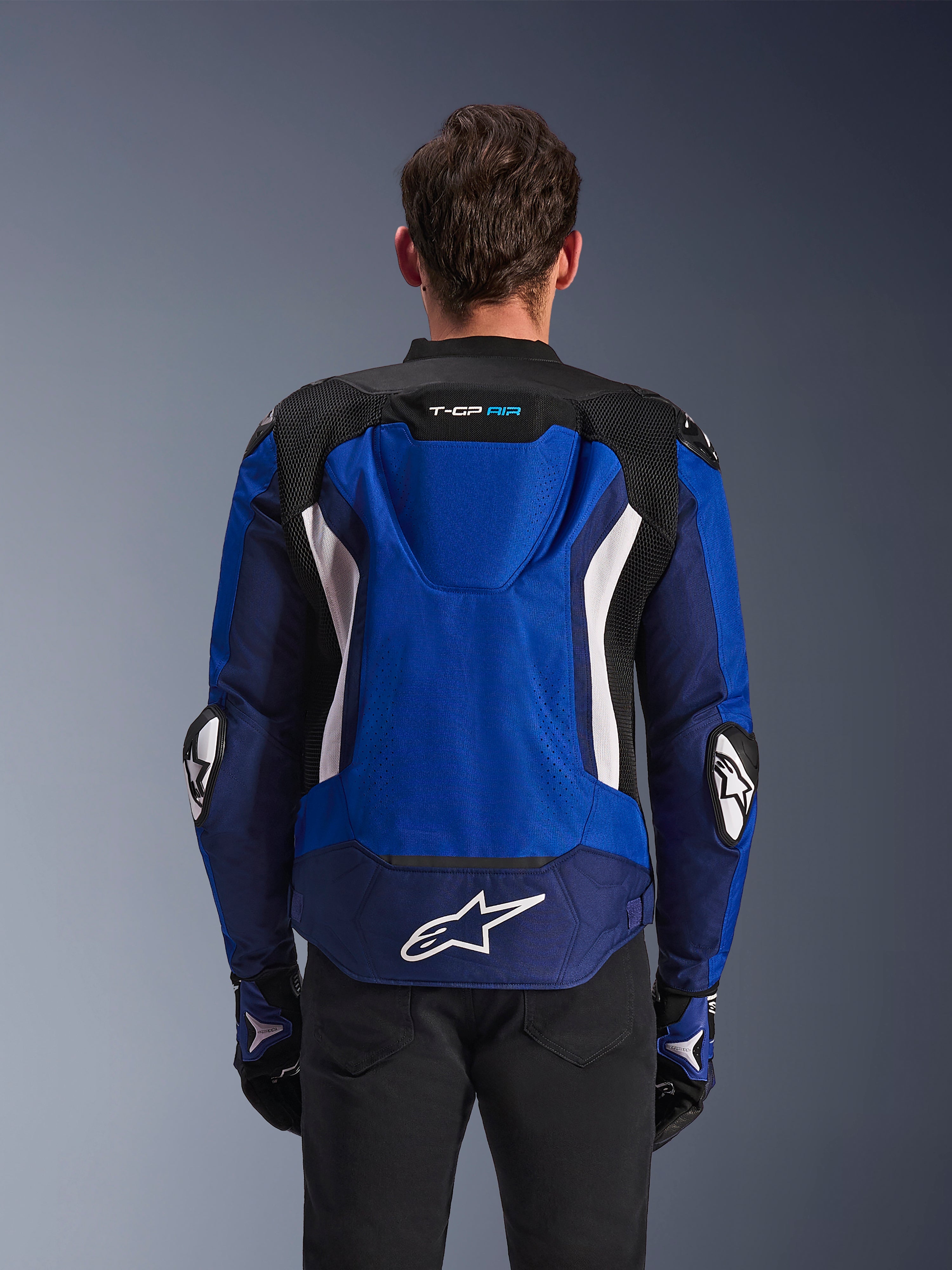 T-GP Air - Blue Motorcycle Jacket | Alpinestars®