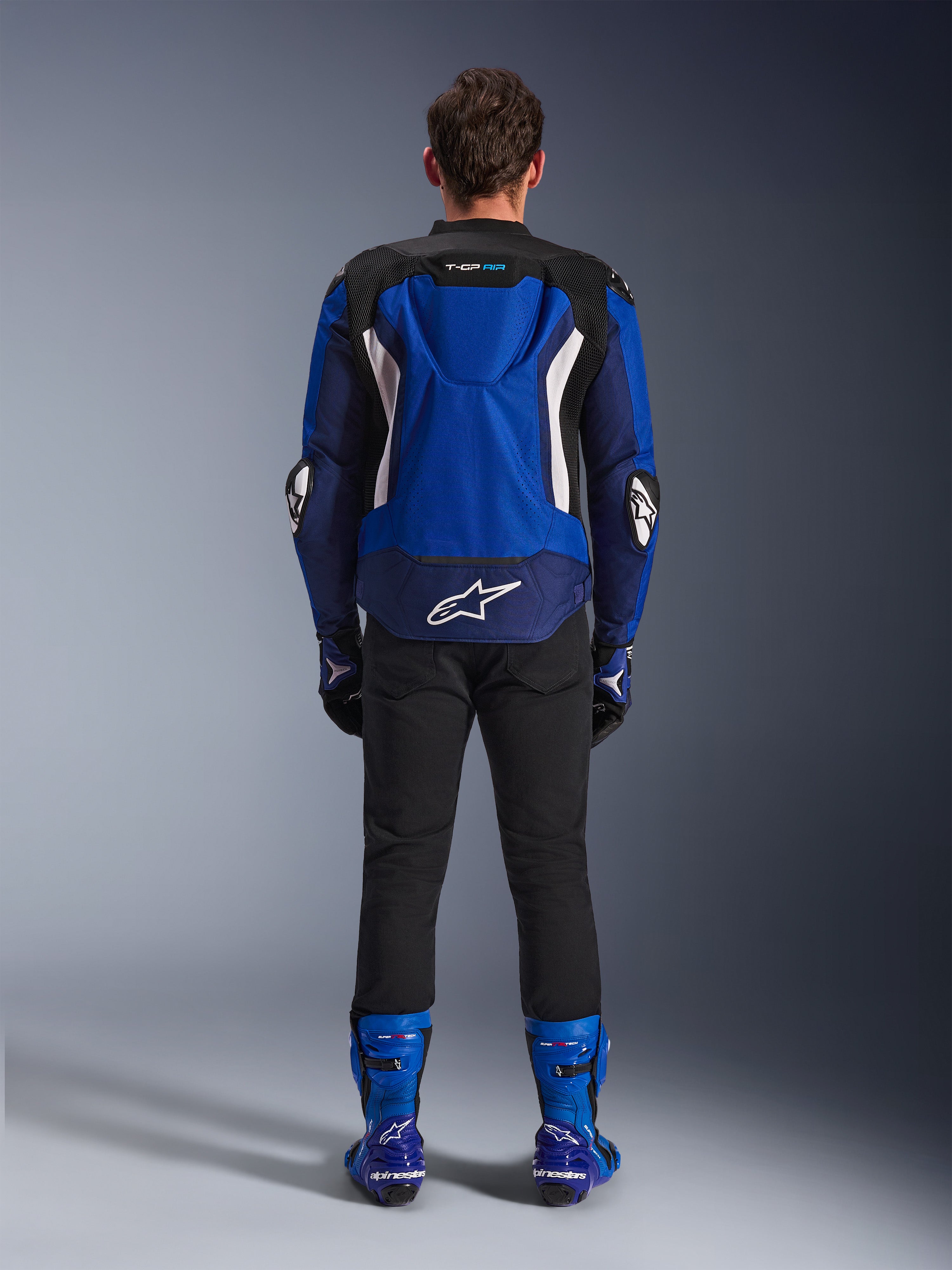 T-GP Air - Blue Motorcycle Jacket | Alpinestars®