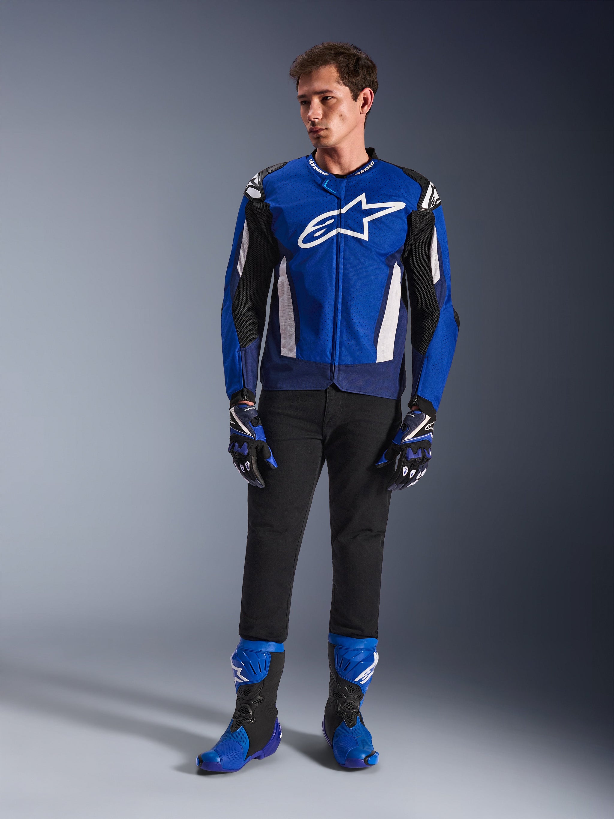 T-GP Air - Blue Motorcycle Jacket | Alpinestars T-GP Air - Blue Motorcycle Jacket | Alpinestars