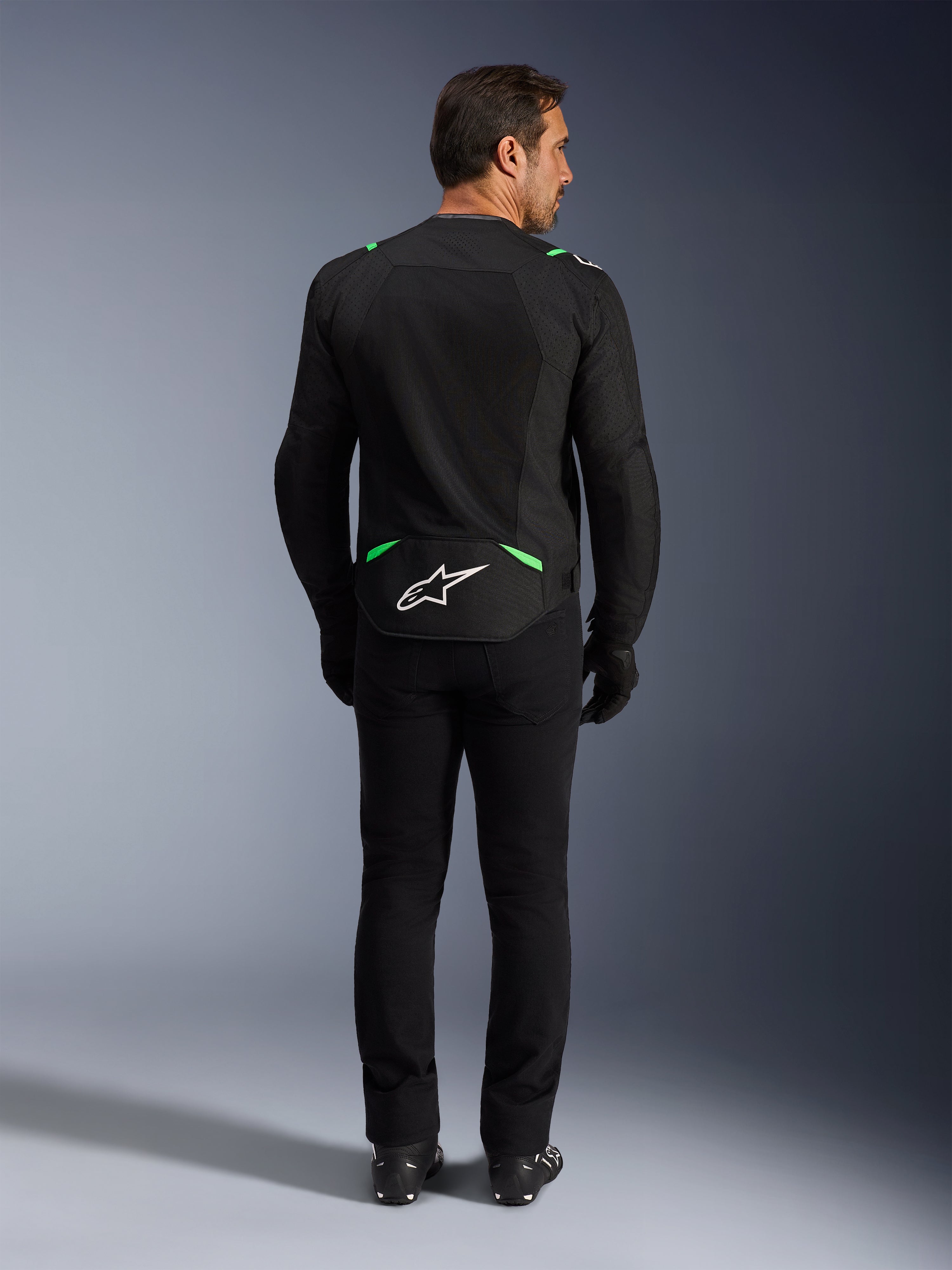 alpinestars バイクジャケット M 黒/緑 T-SPS Air V2 - Green Motorcycle Jacket | Alpinestars®