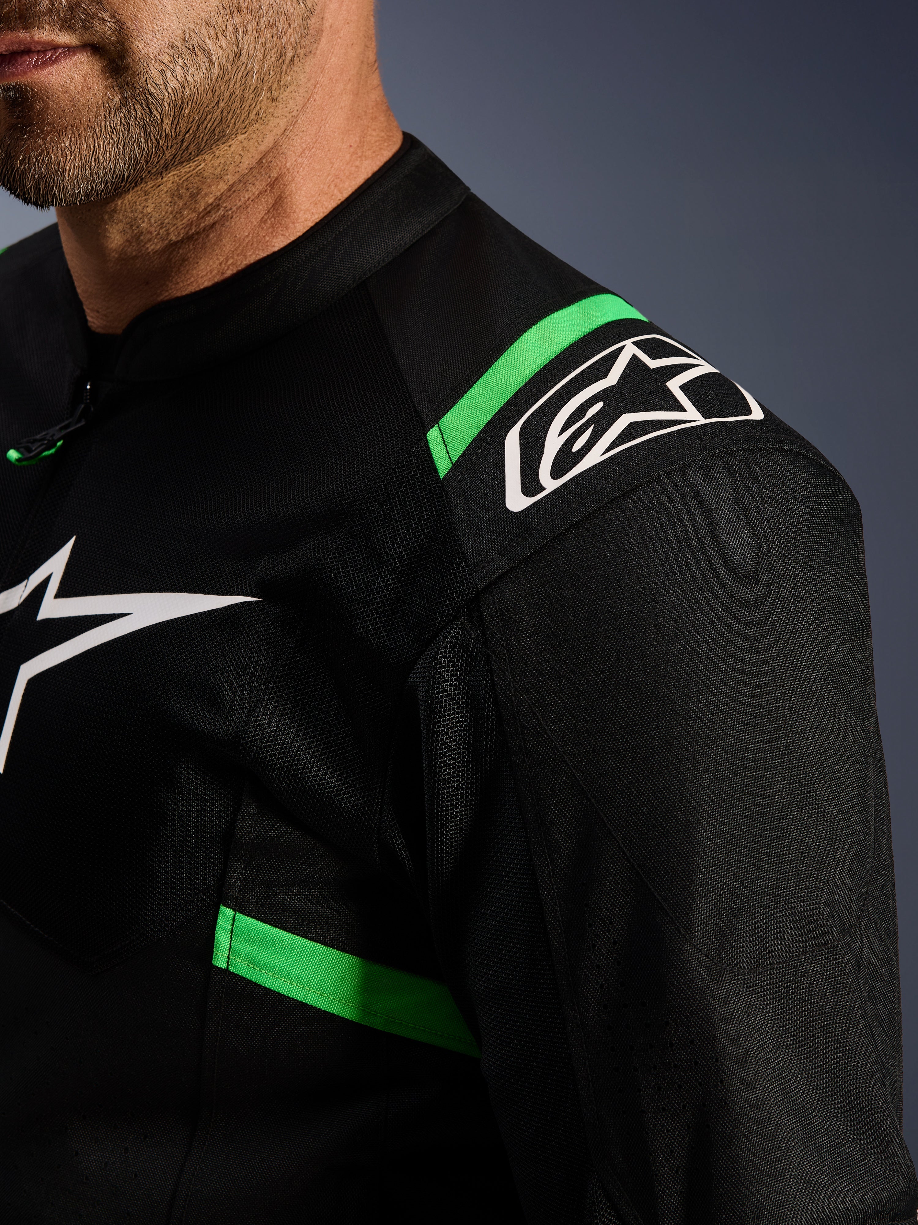 T-SPS Air V2 - Green Motorcycle Jacket | Alpinestars®