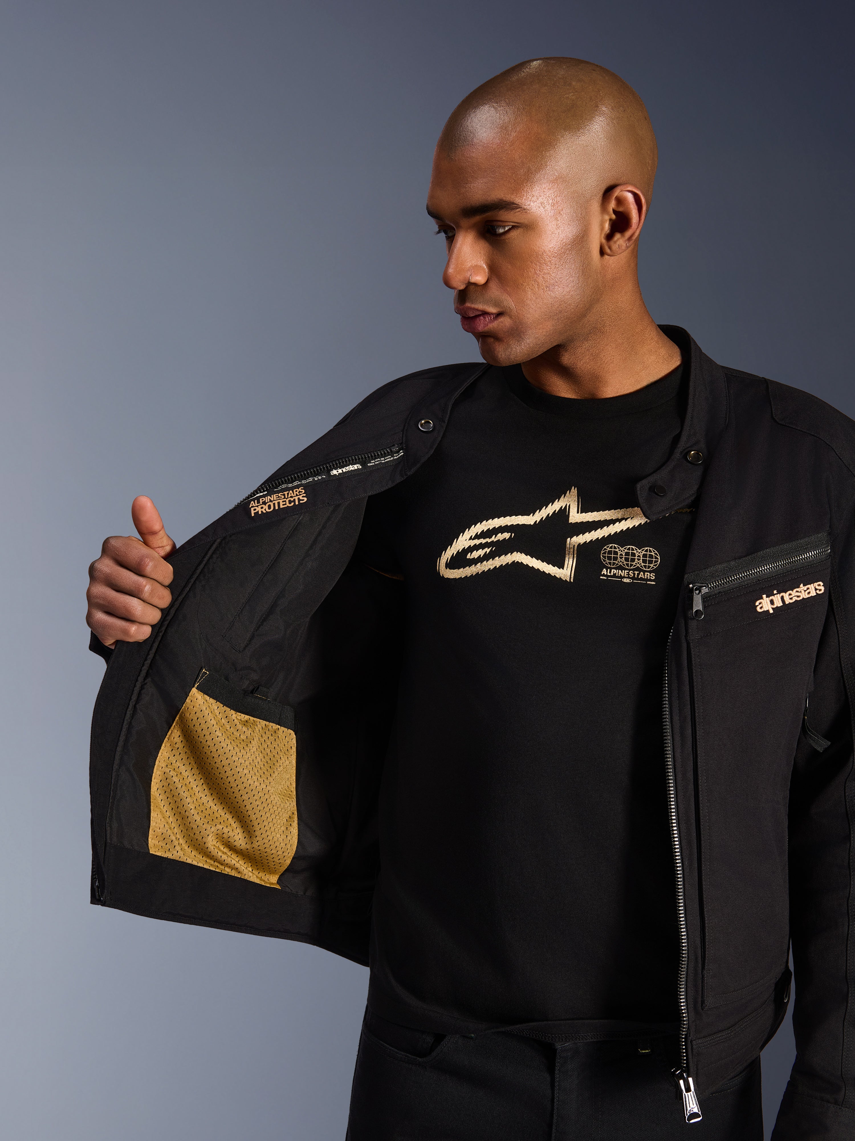 Bruiser - Black Motorcycle Jacket | Alpinestars®