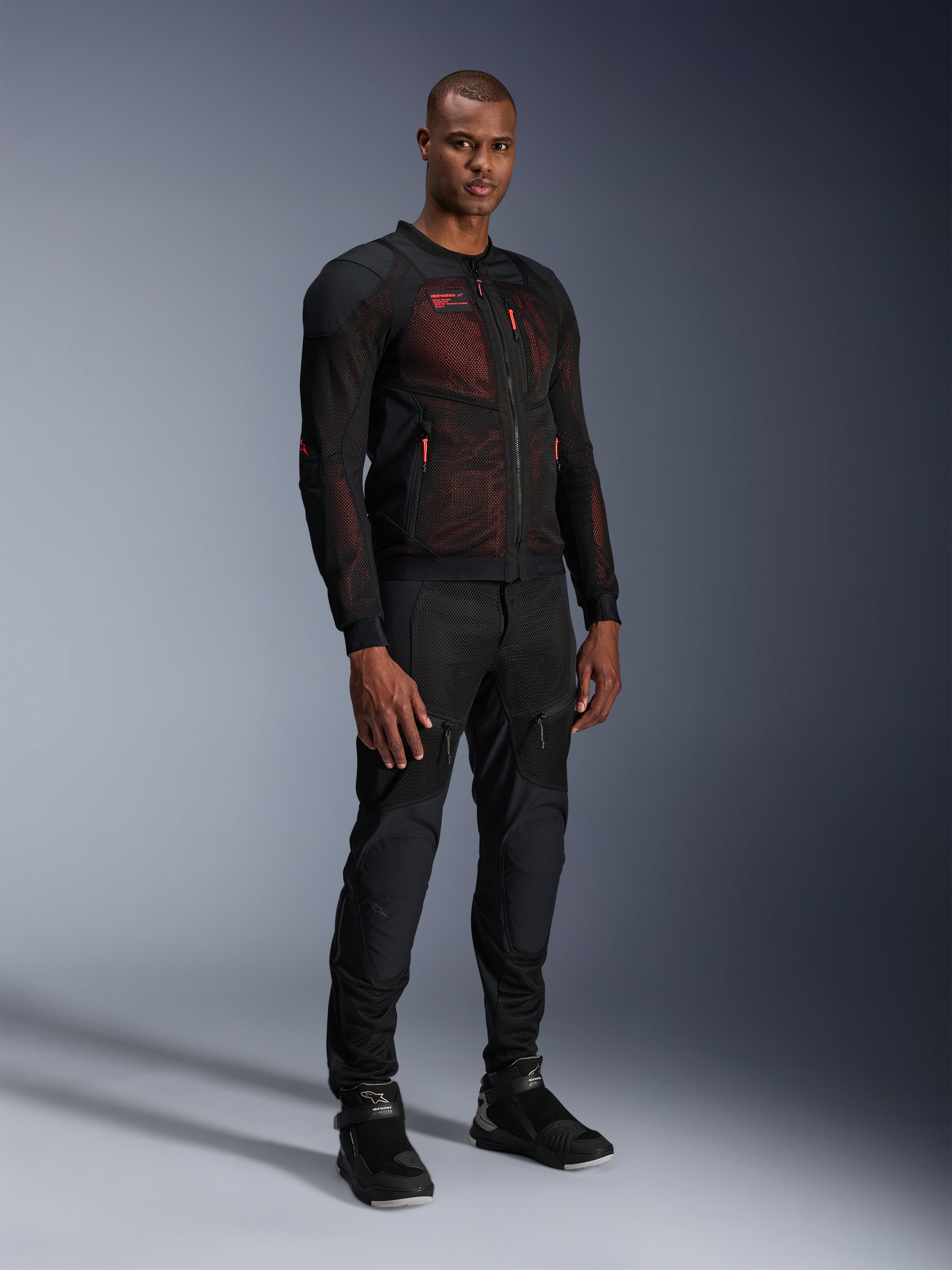 Troop-Air Pro - Red Motorcycle Jacket | Alpinestars®