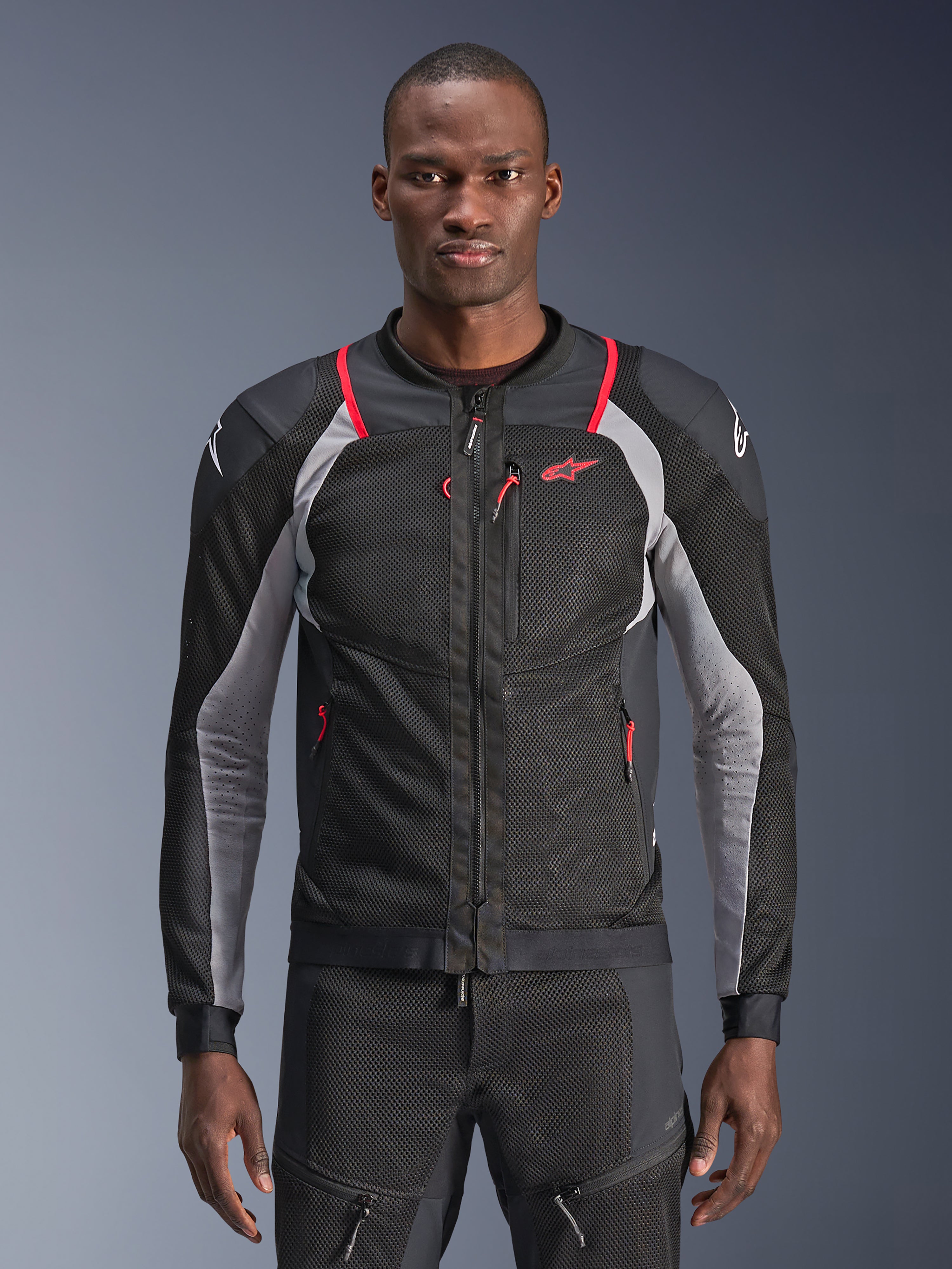 Troop-Air Pro - Red Motorcycle Jacket | Alpinestars®