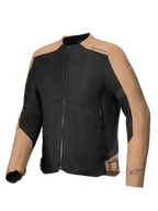 Alpinestars C-1 Air Jacket, men's urban motorcycle jacket, sand and black textile mesh with CE certified protection.