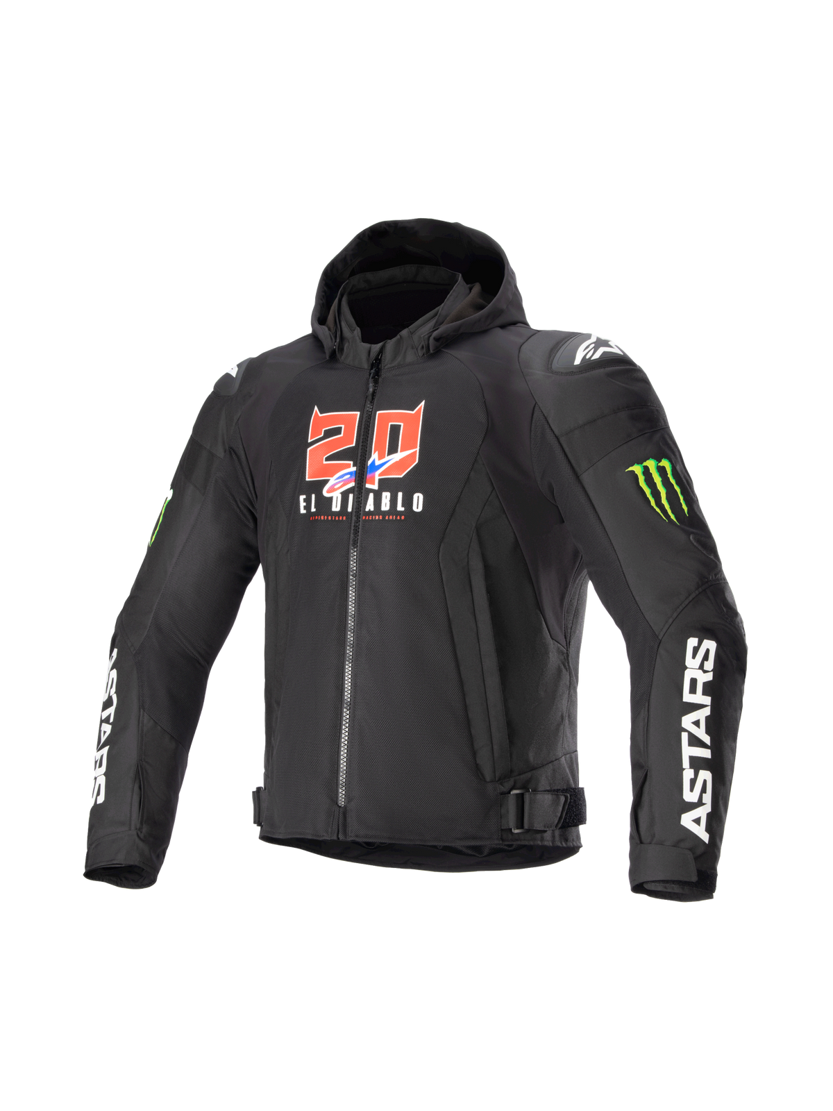 FQ20 Zaca Air Monster - Black Motorcycle Jacket | Alpinestars®