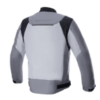 Alpinestars Luc V2 Air Jacket, textile motorcycle jacket, Dark Gray Mid Gray, back view featuring large ventilated mesh panel, black shoulder accents, and reflective branding on the upper back