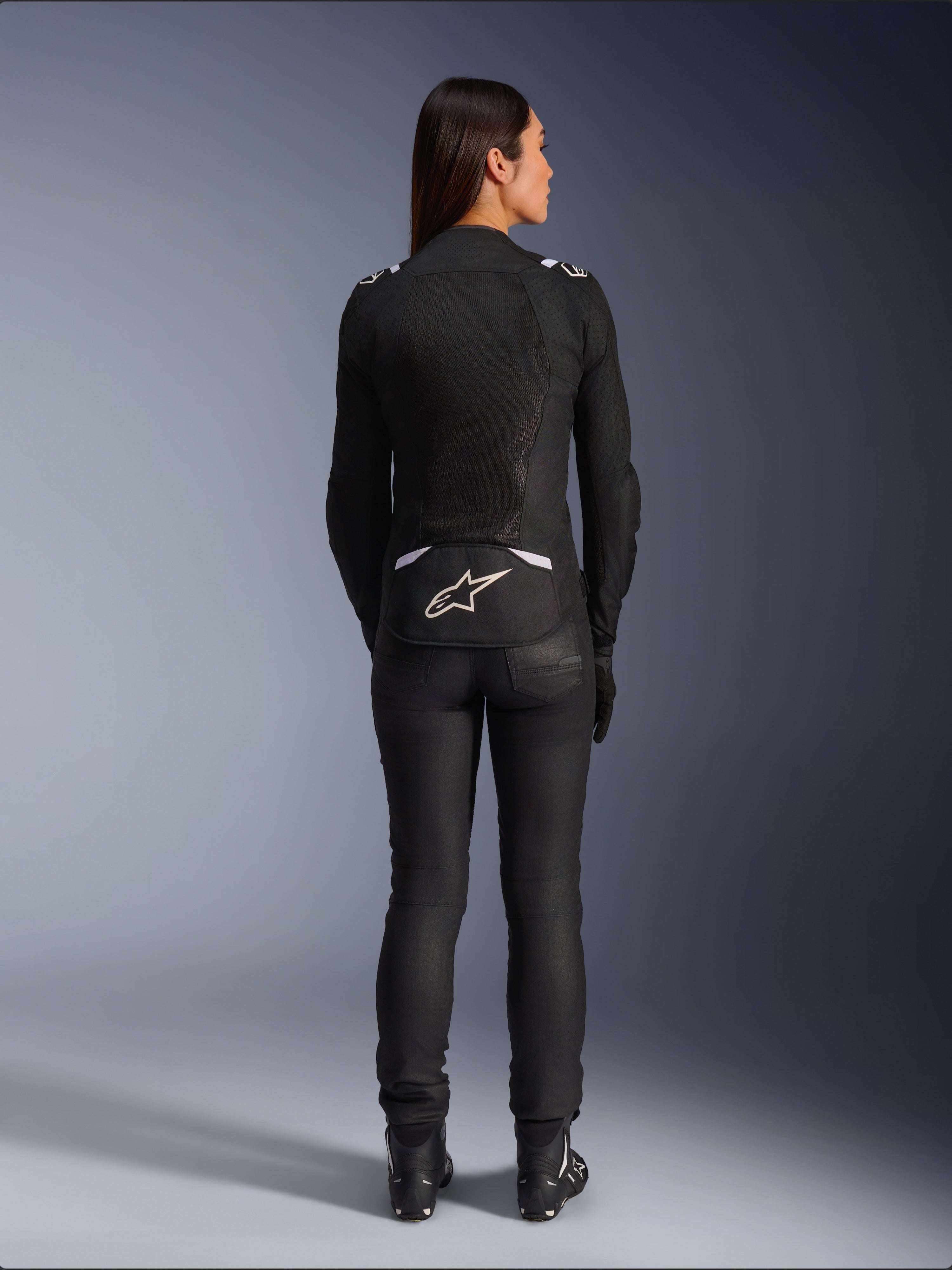Stella T-SPS Air V2 - Black Motorcycle Jacket | Alpinestars®