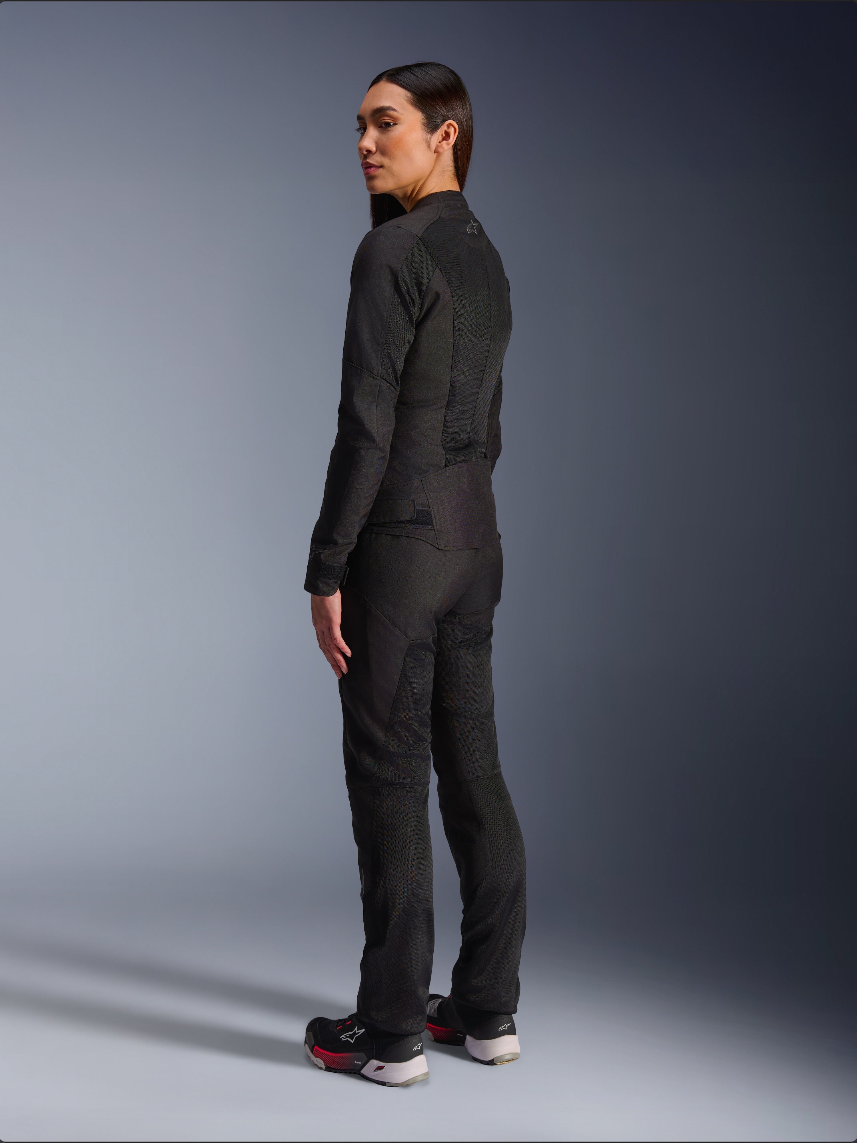 Stella C-1 Air - Black Motorcycle Jacket | Alpinestars®