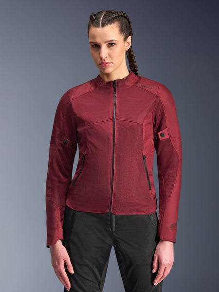 Stella C-1 Air Jacket Woman - Red Motorcycle Textile Jacket