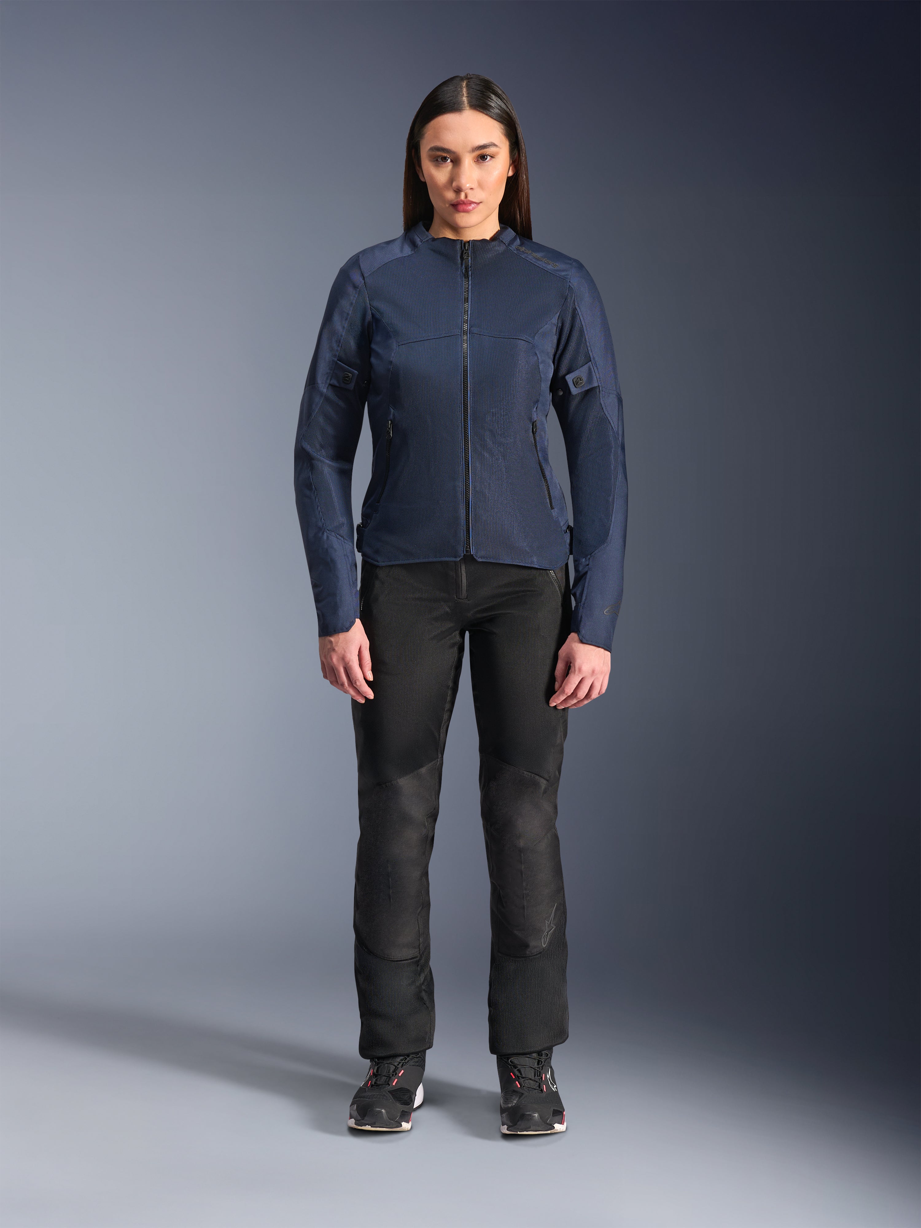 Stella C-1 Air - Black Motorcycle Jacket | Alpinestars®