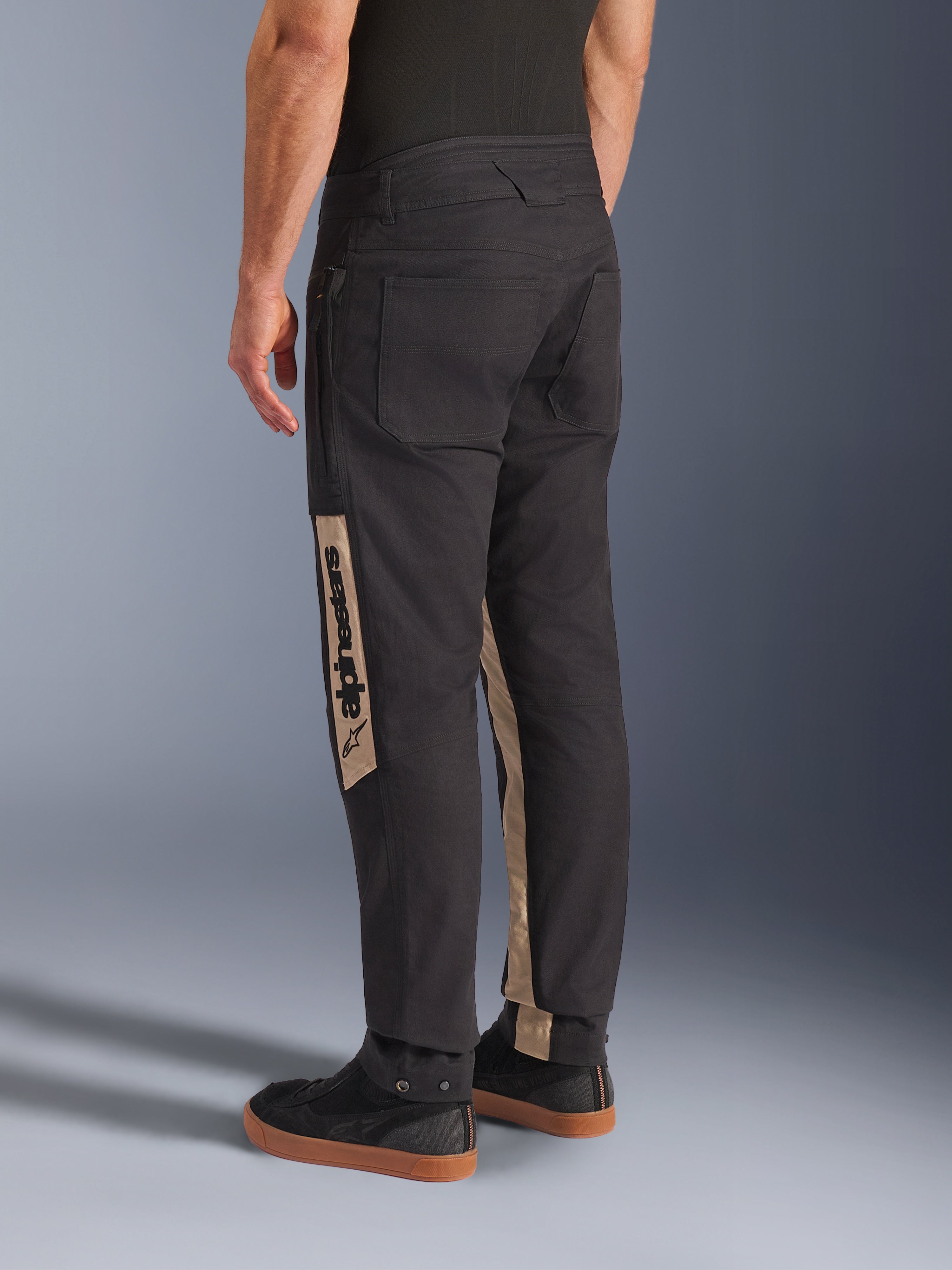 Flex-Ast Canvas - Black Motorcycle Pants | Alpinestars®